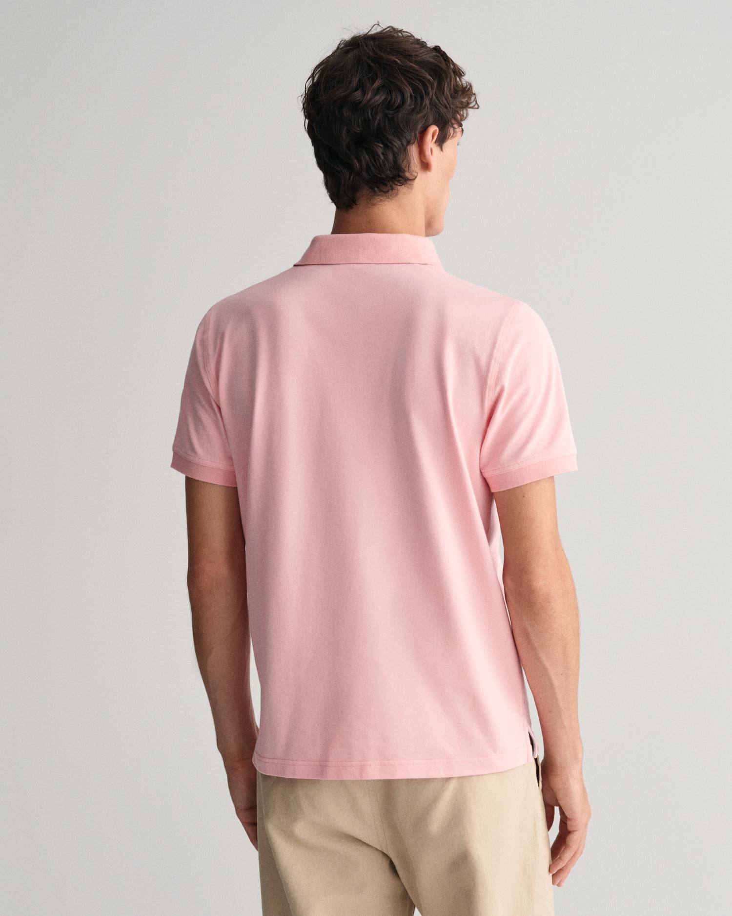 GANT Erkek Pembe Regular Fit Polo Yaka T-Shirt