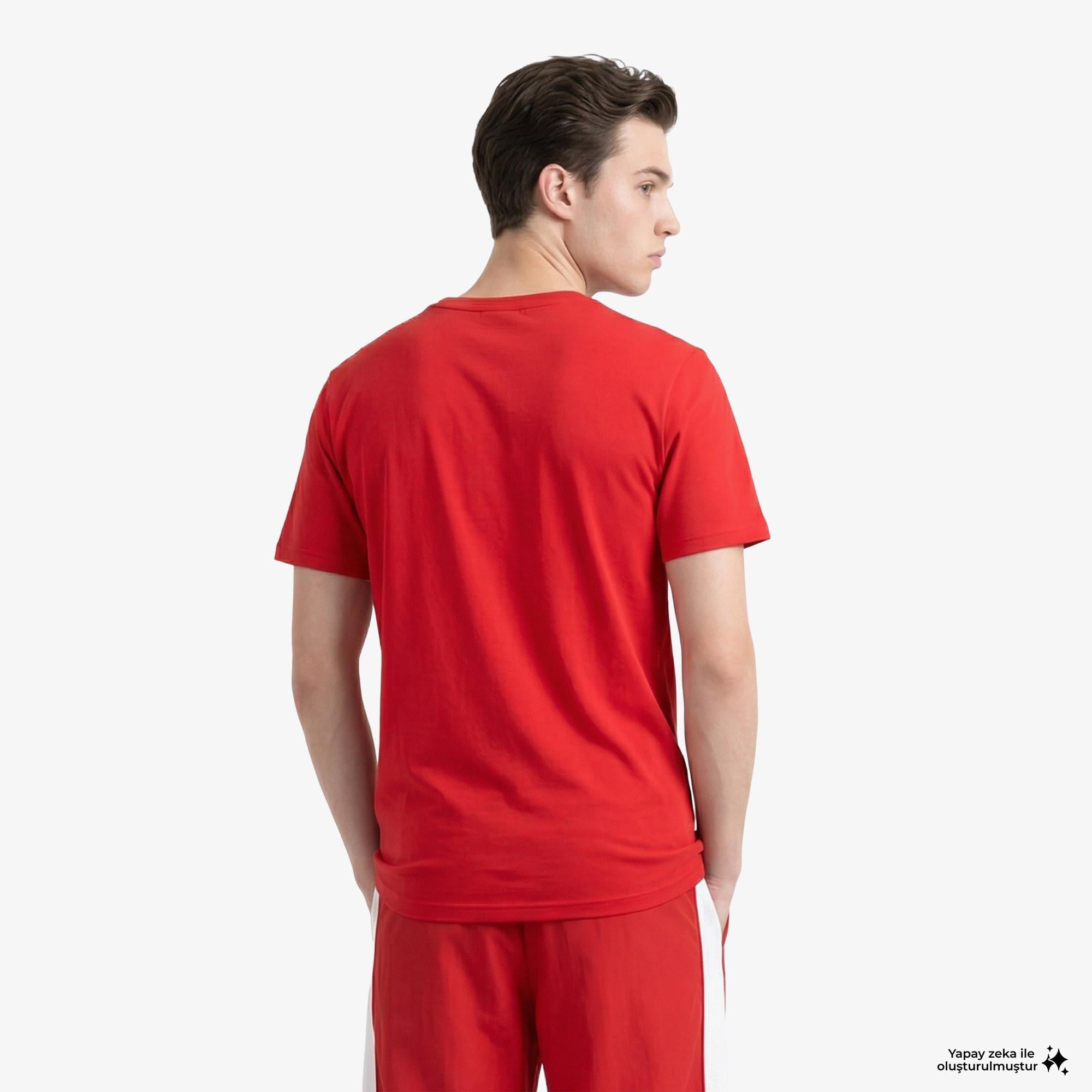 Puma Tad Ess Solid Cat Lc Erkek Kırmızı Antrenman T-Shirt