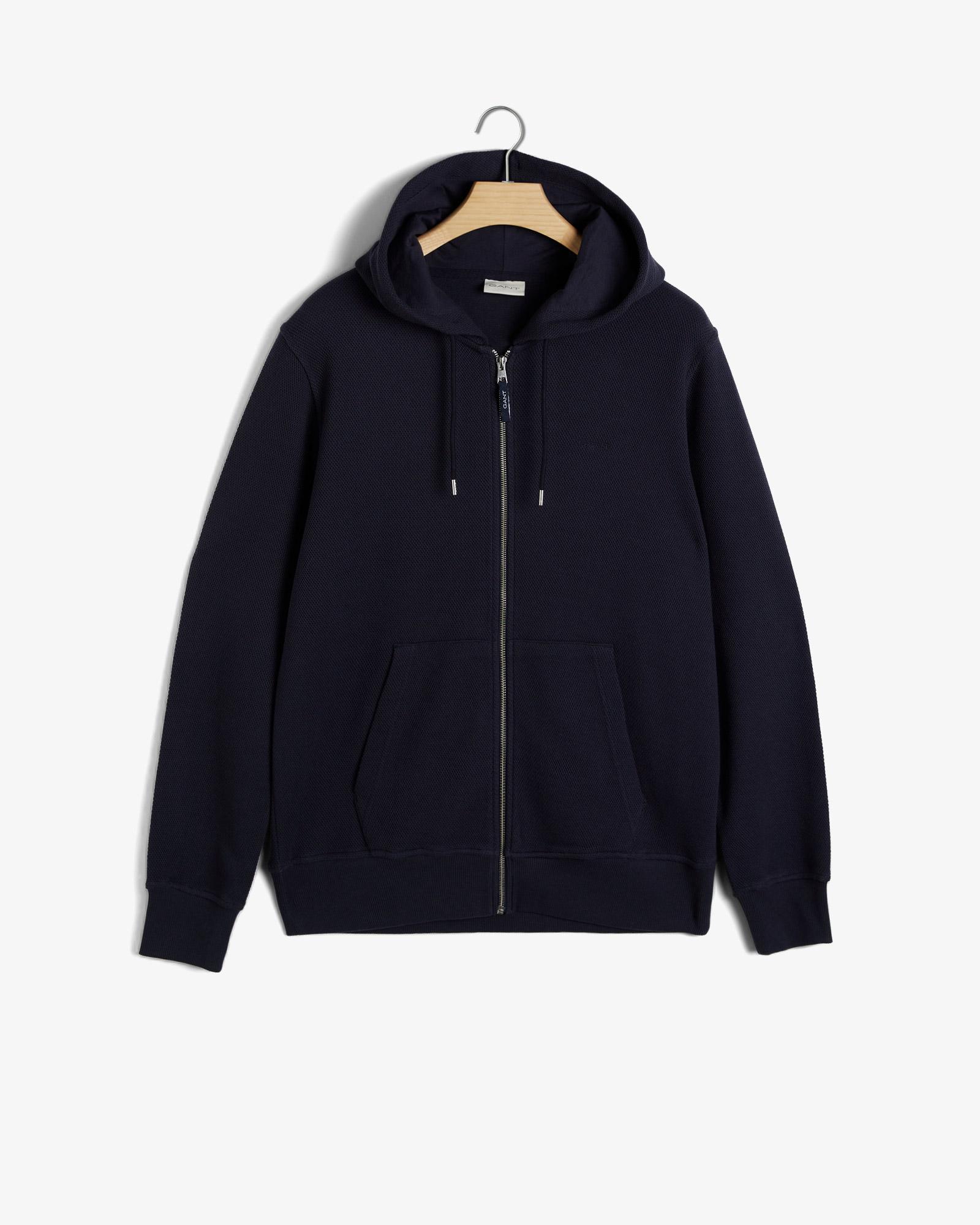 GANT Erkek Lacivert Regular Fit Fermuarlı Sweatshirt