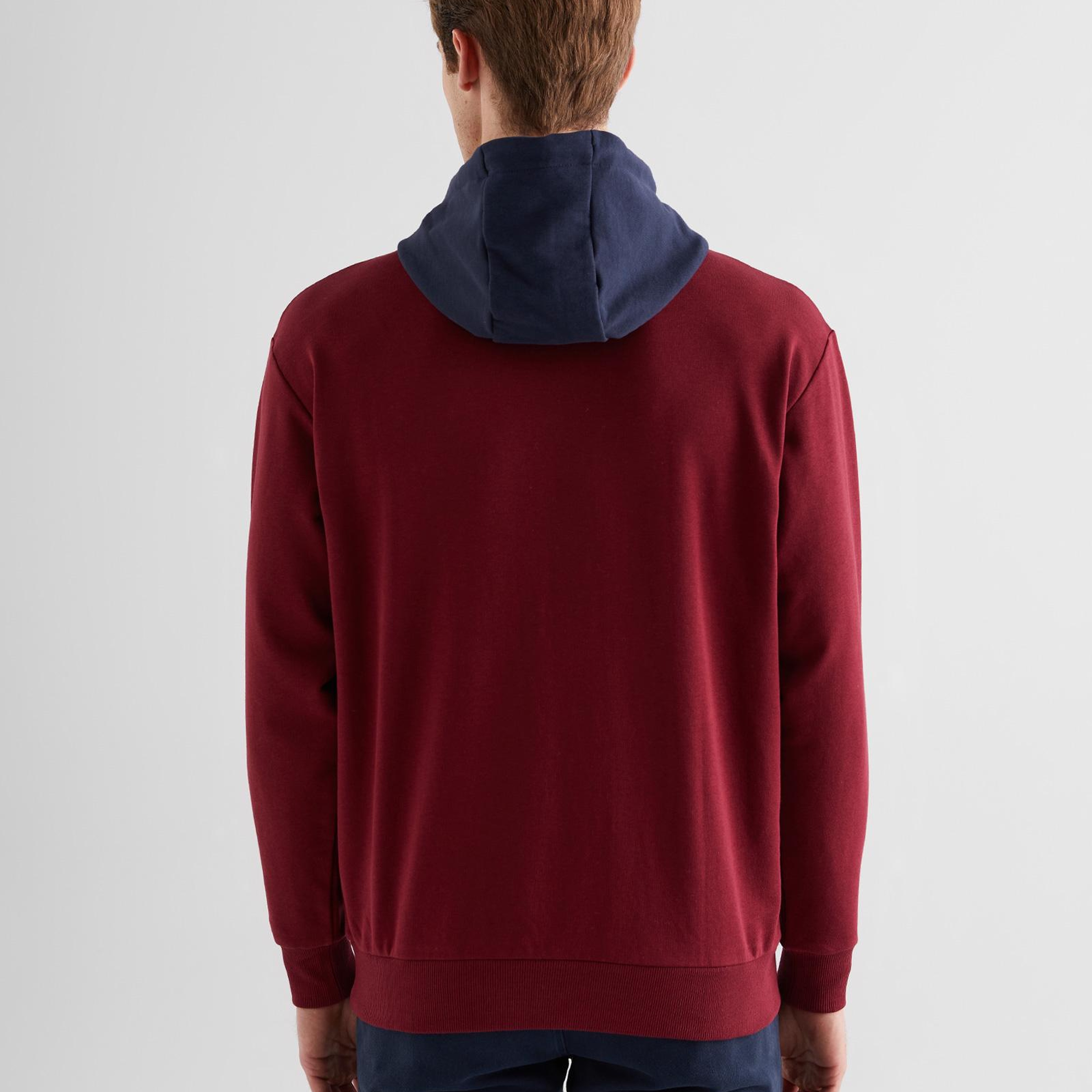 GANT Erkek Bordo Regular Fit Kapüşonlu Logolu Sweatshirt