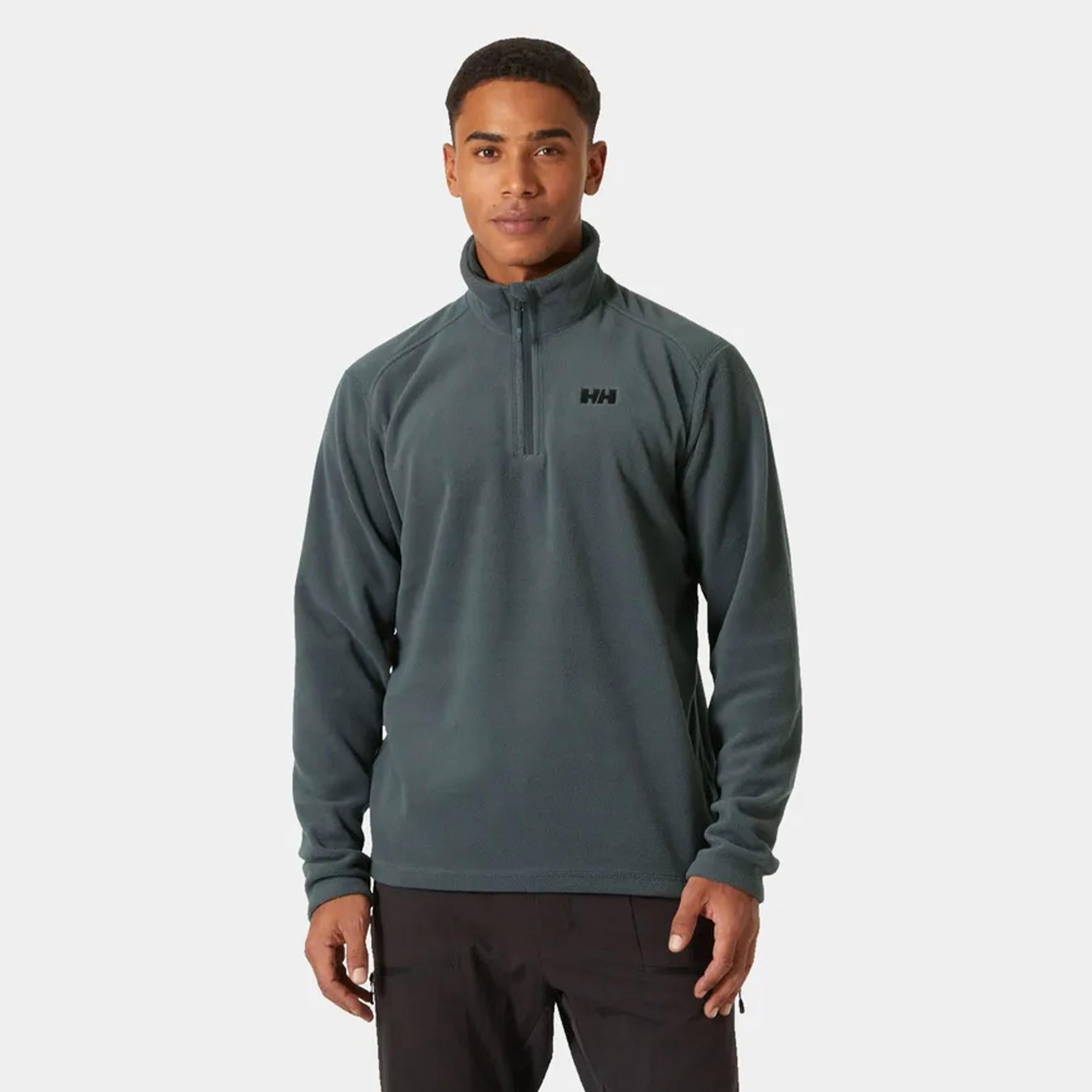 Helly Hansen Mount Erkek Gri Polar Sweatshirt