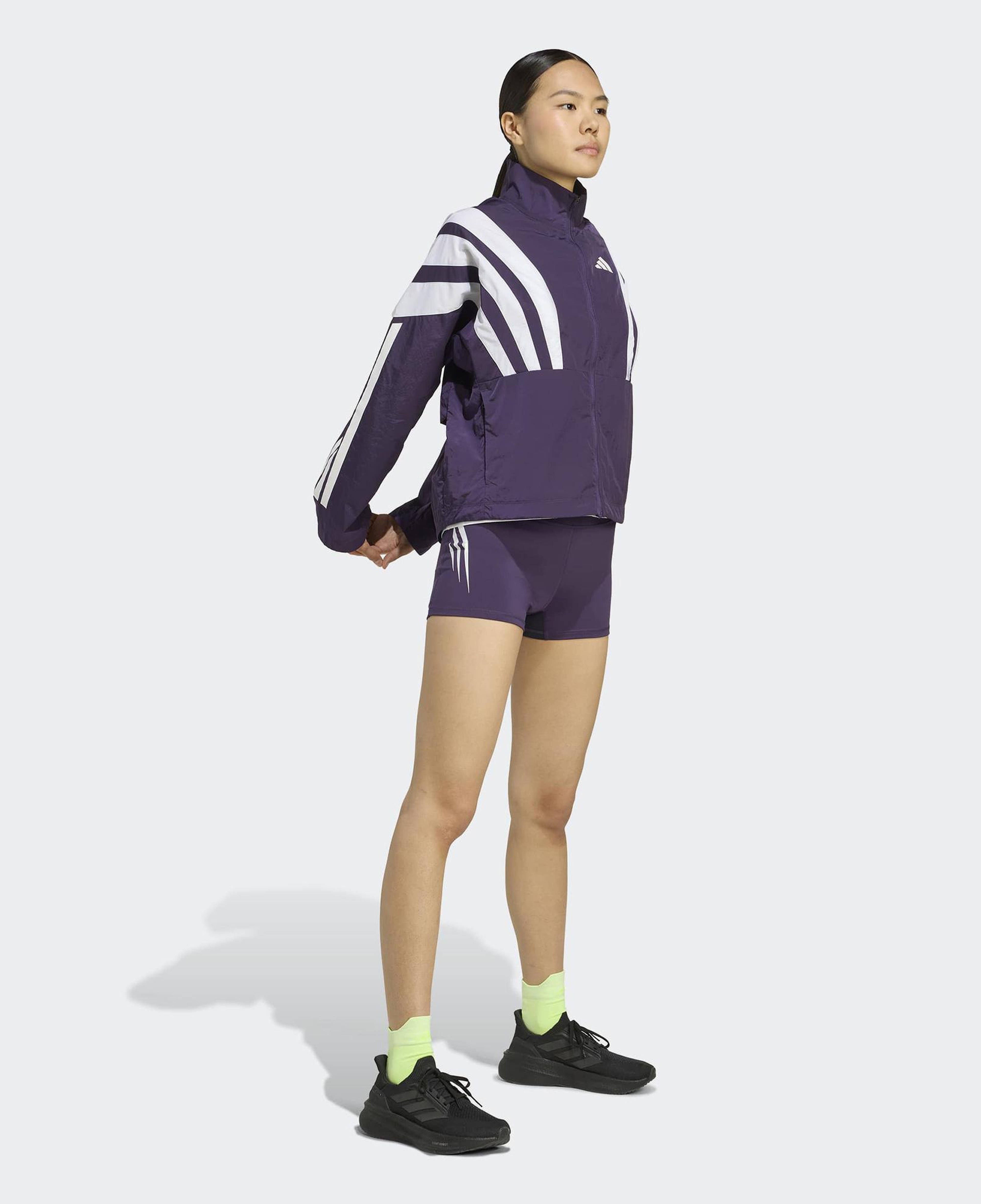 adidas Adizero Nyc Kadın Mor Koşu Rüzgarlığı
