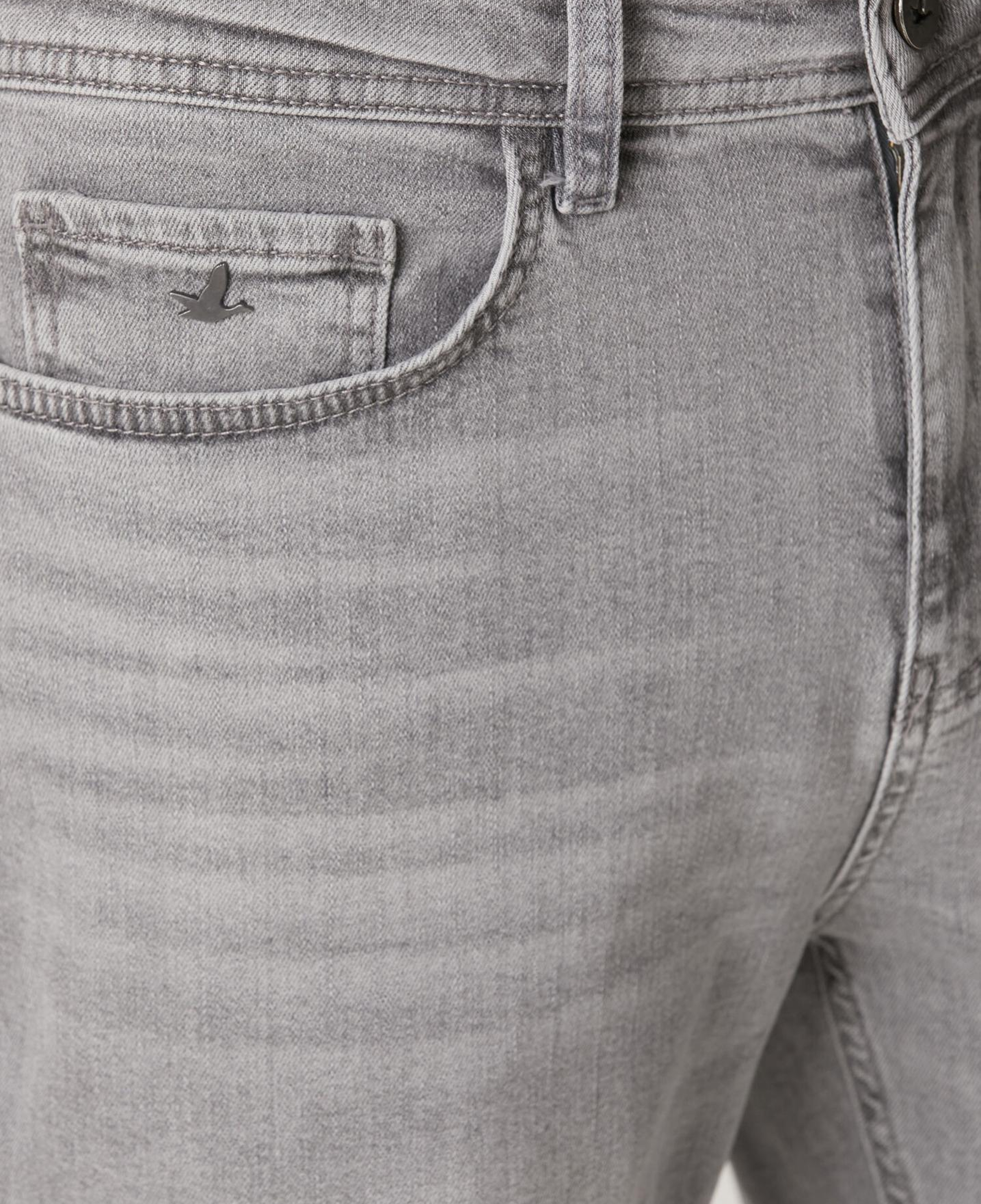 Beymen Club Erkek Tapered Fit Gri Yıkamalı Jean Pantolon