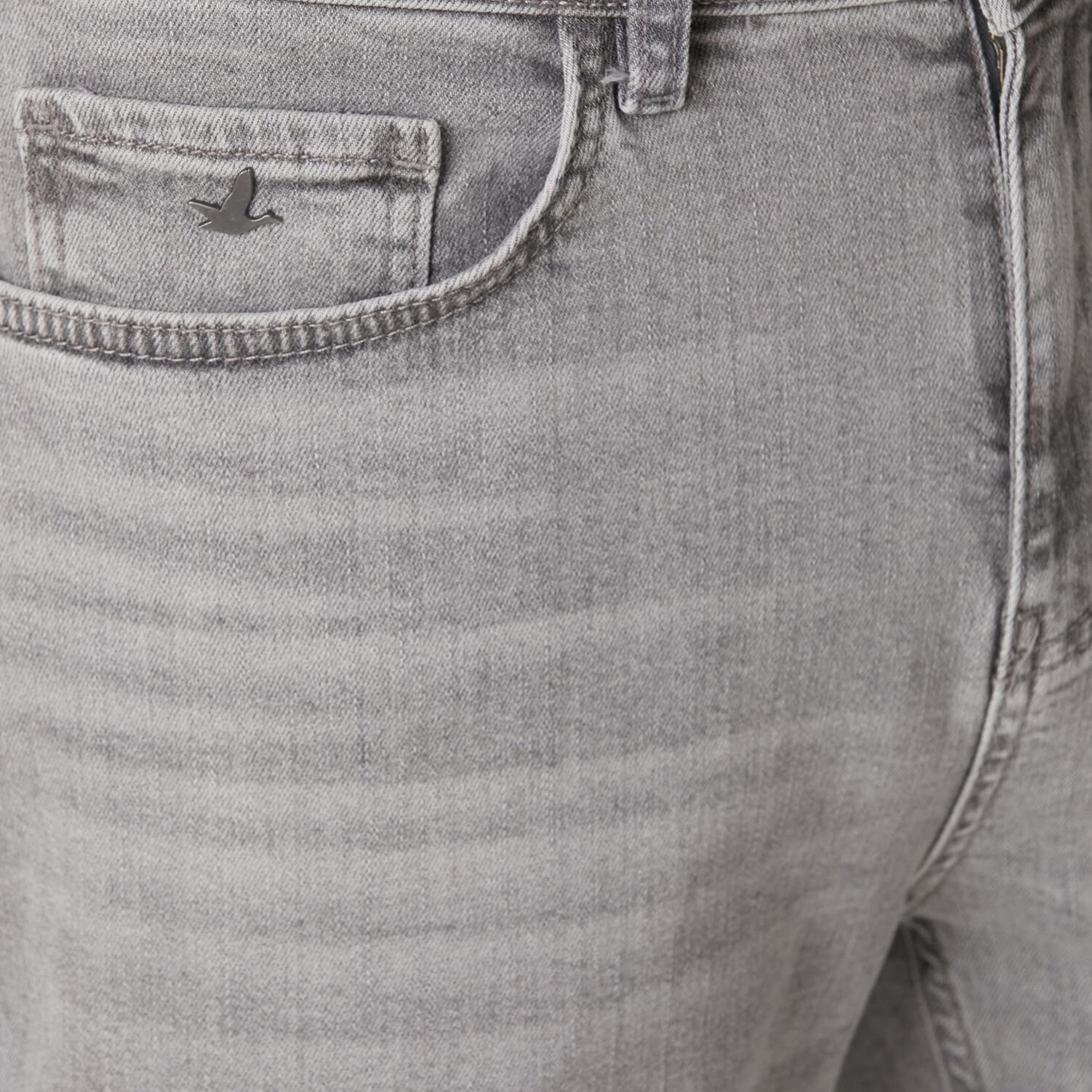 Beymen Club Erkek Tapered Fit Gri Yıkamalı Jean Pantolon