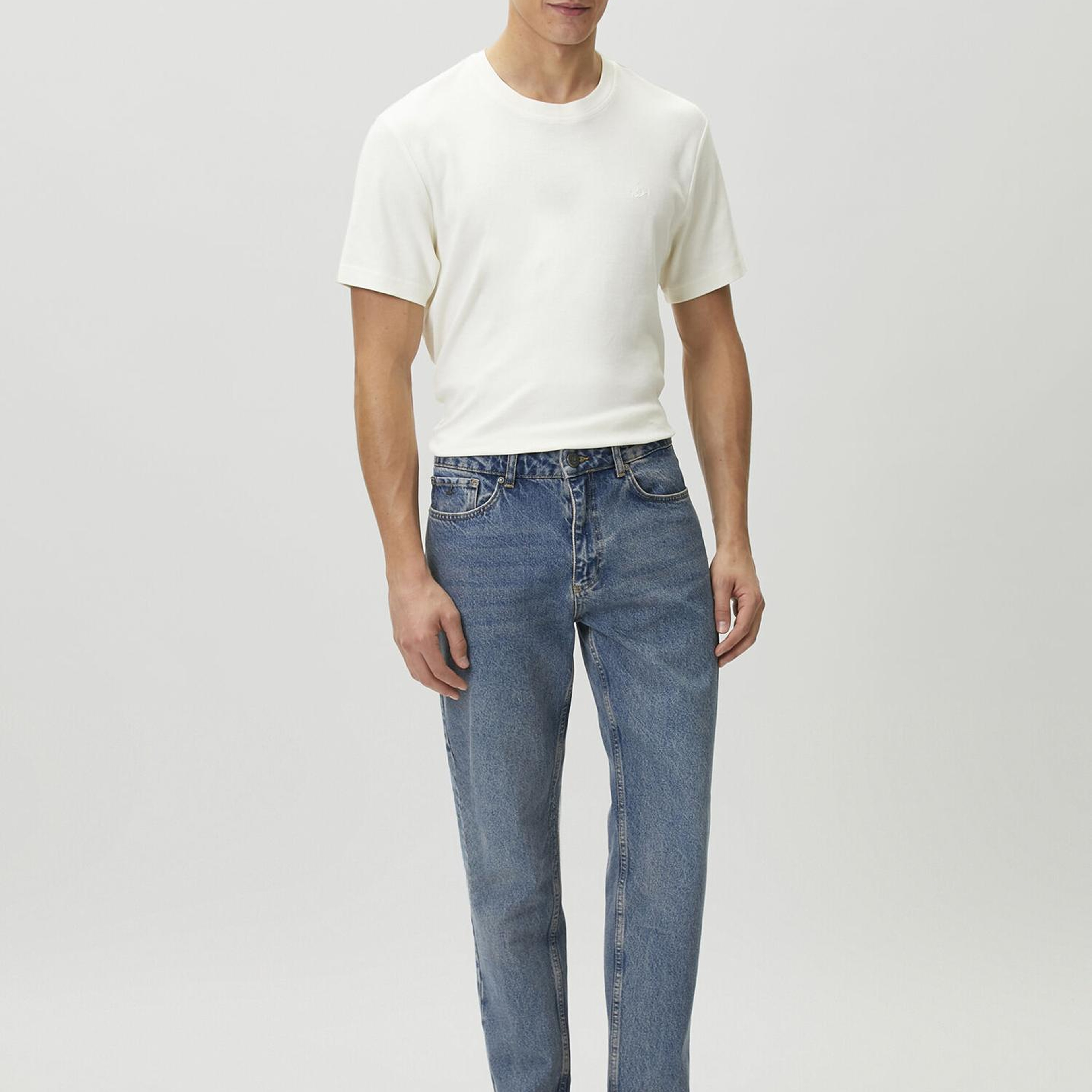 Beymen Club Erkek Mavi Yıkamalı Tapered Fit Jean Pantolon