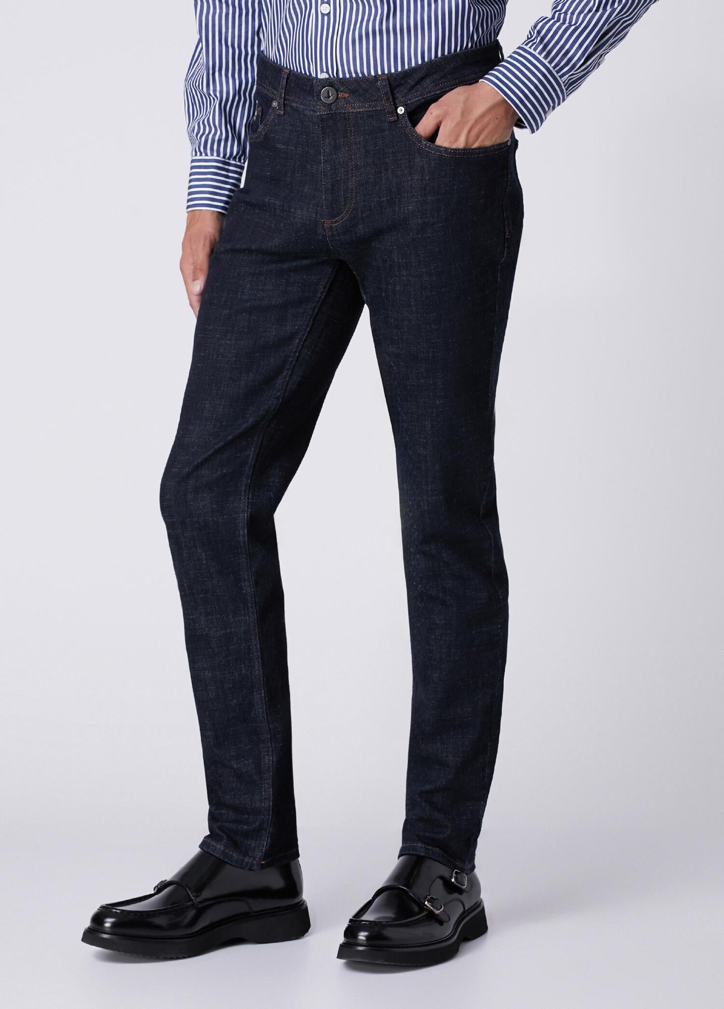 Beymen Club Erkek Slim Fit Indigo Raw Jean Pantolon