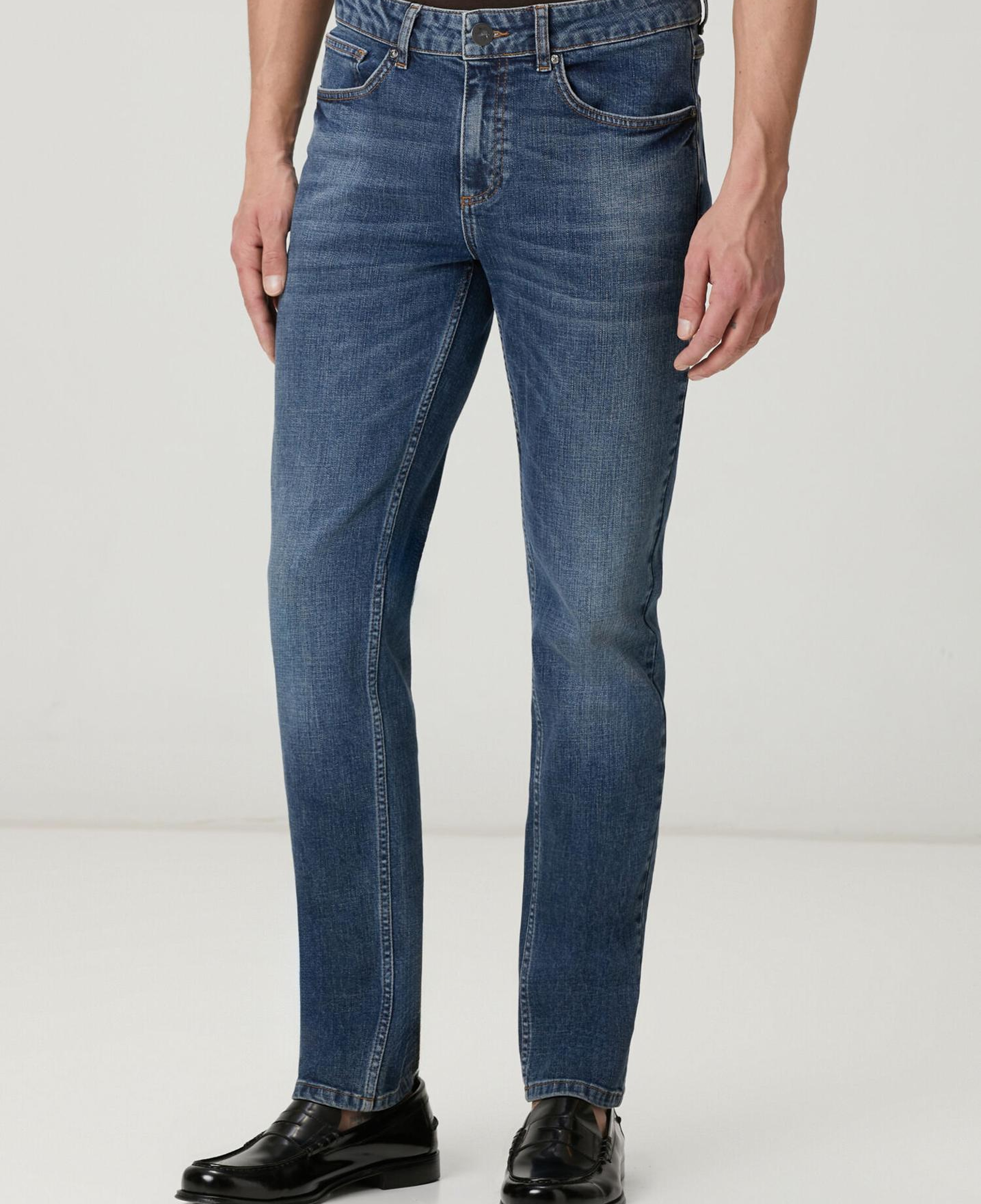 Beymen Club Erkek Slim Fit Mavi Yıkamalı Jean Pantolon
