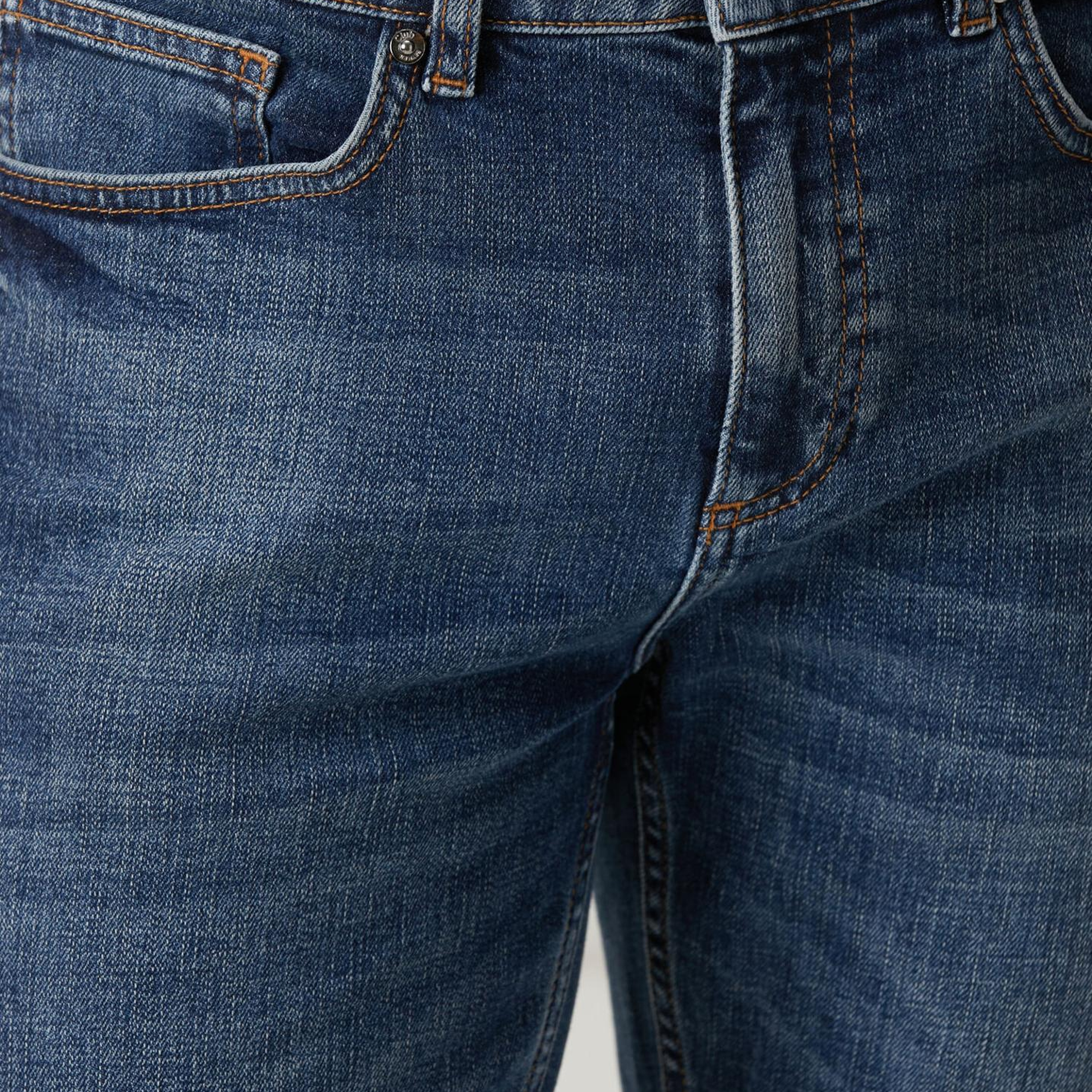 Beymen Club Erkek Slim Fit Mavi Yıkamalı Jean Pantolon
