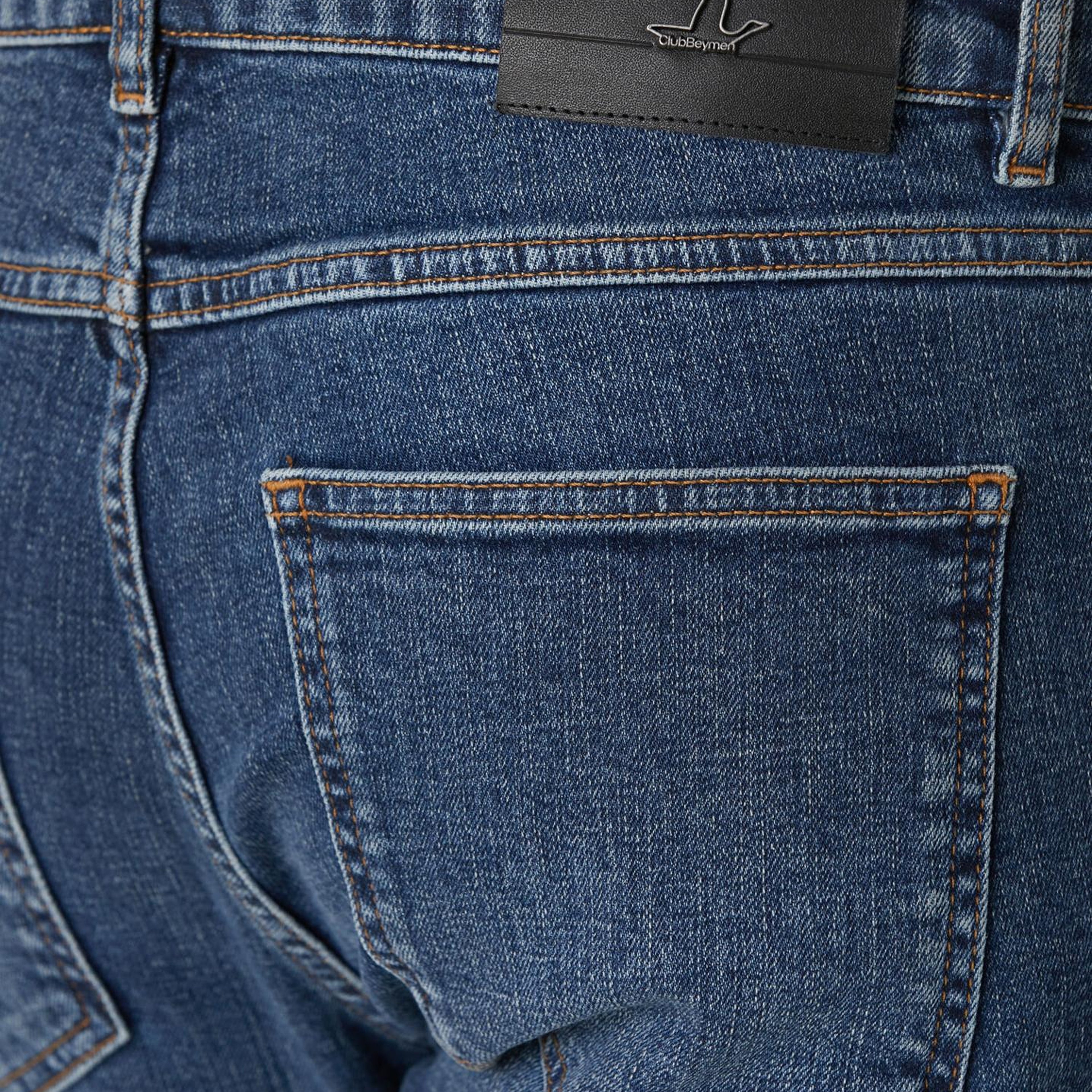 Beymen Club Erkek Slim Fit Mavi Yıkamalı Jean Pantolon