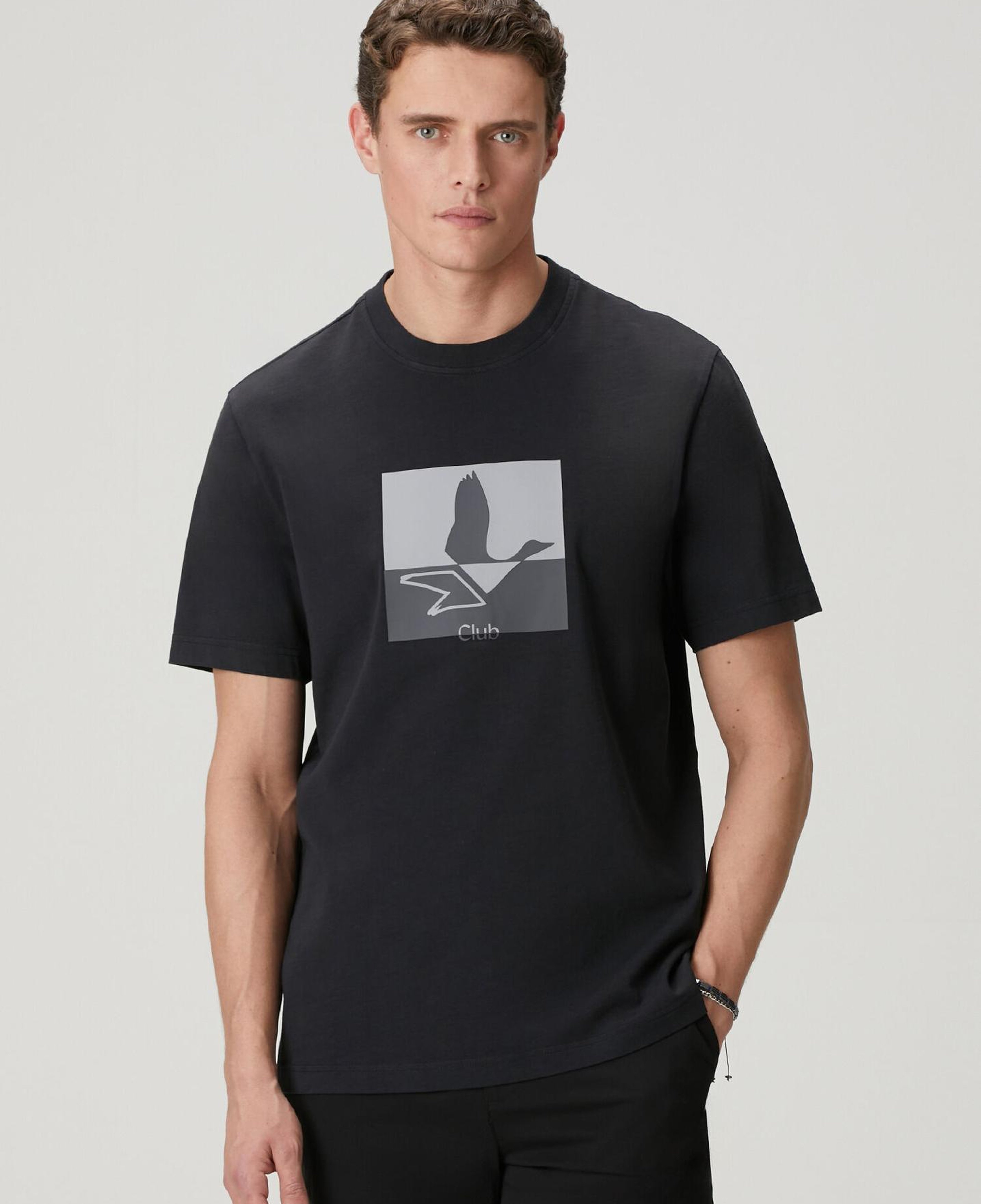 Beymen Club Erkek Siyah Logolu Suprem Oversize T-shirt