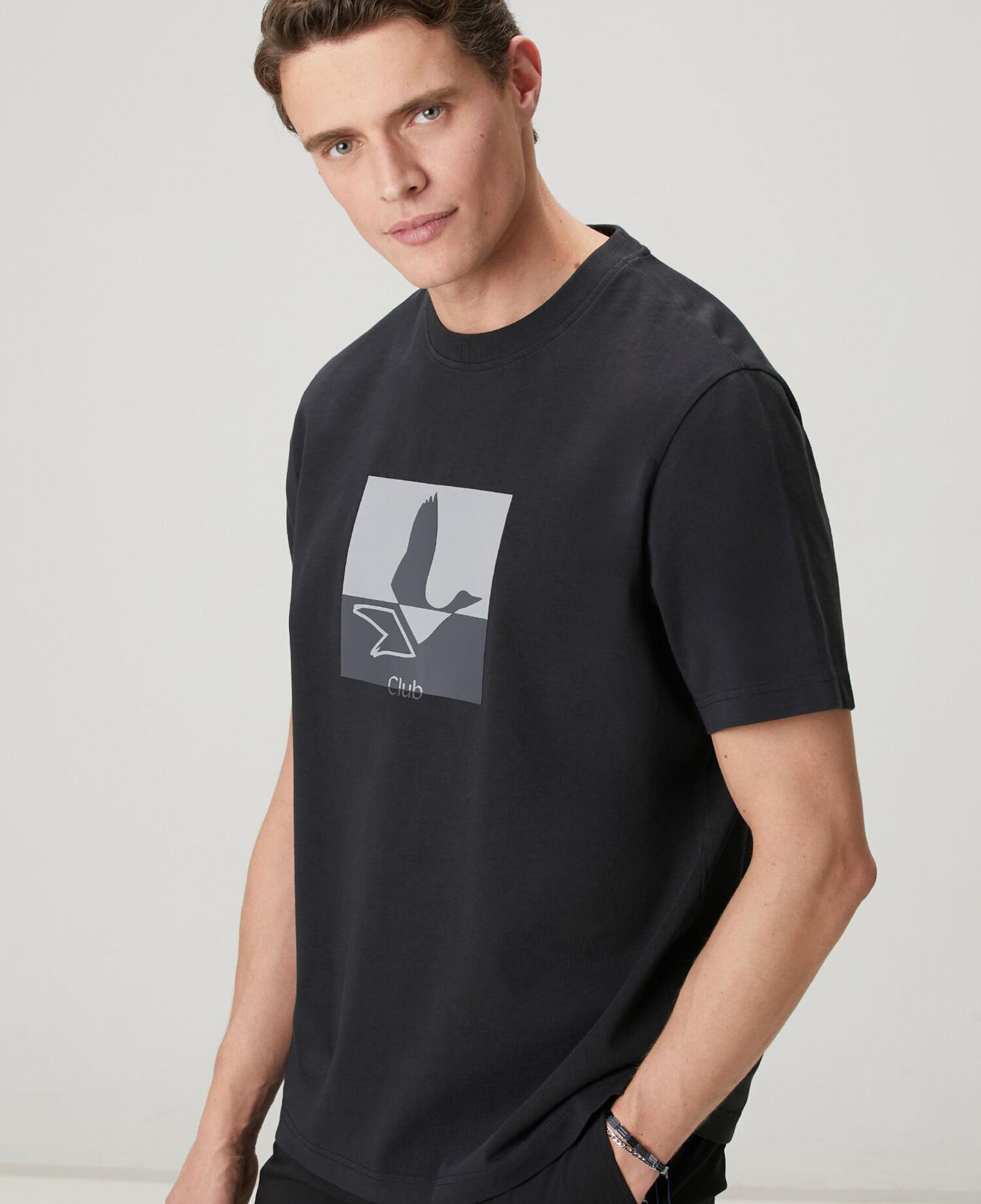 Beymen Club Erkek Siyah Logolu Suprem Oversize T-shirt