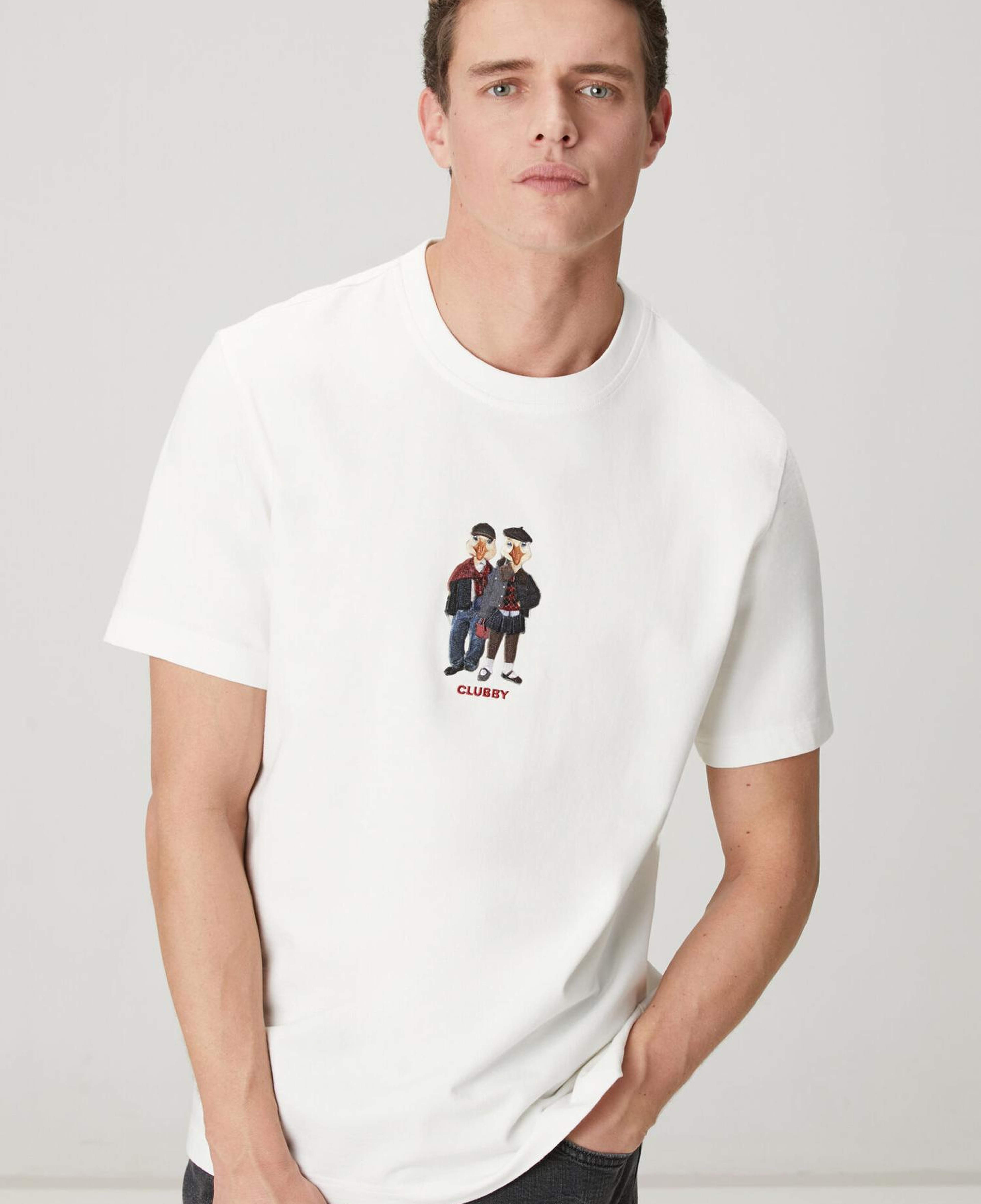 Beymen Club Erkek Beyaz Relax Fit Clubby T-shirt