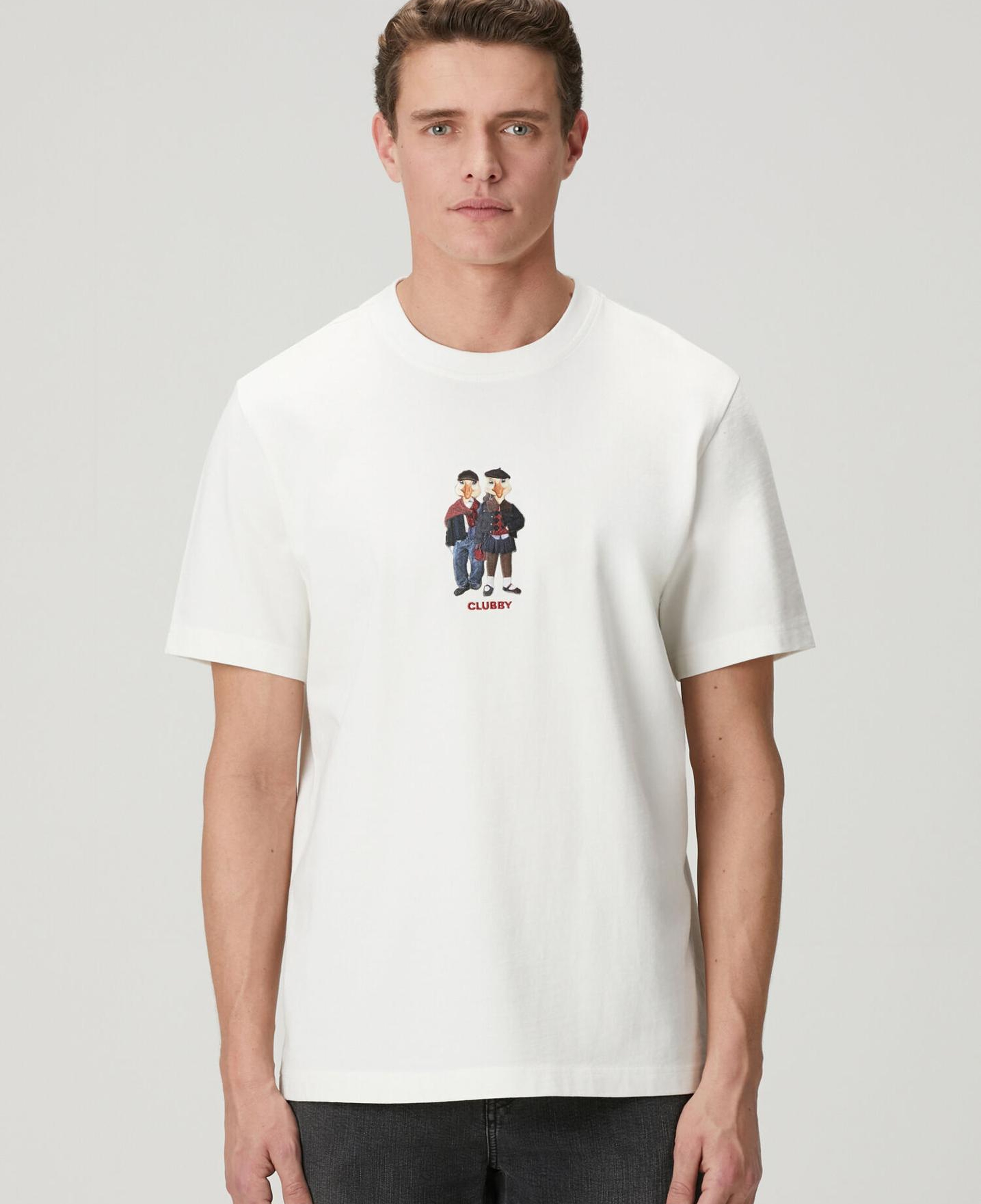 Beymen Club Erkek Beyaz Relax Fit Clubby T-shirt
