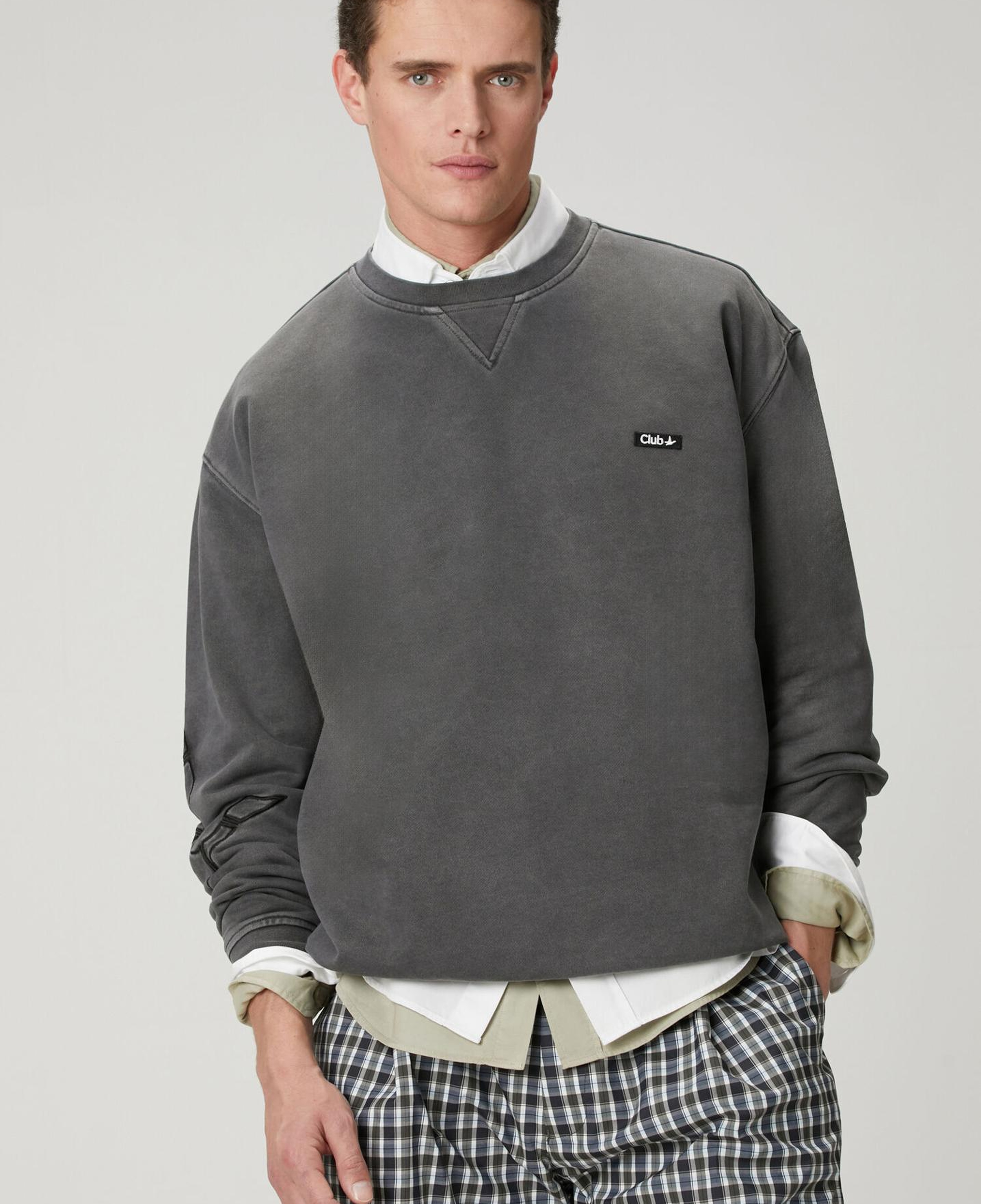 Beymen Club Erkek Antrasit Logolu Sweatshirt