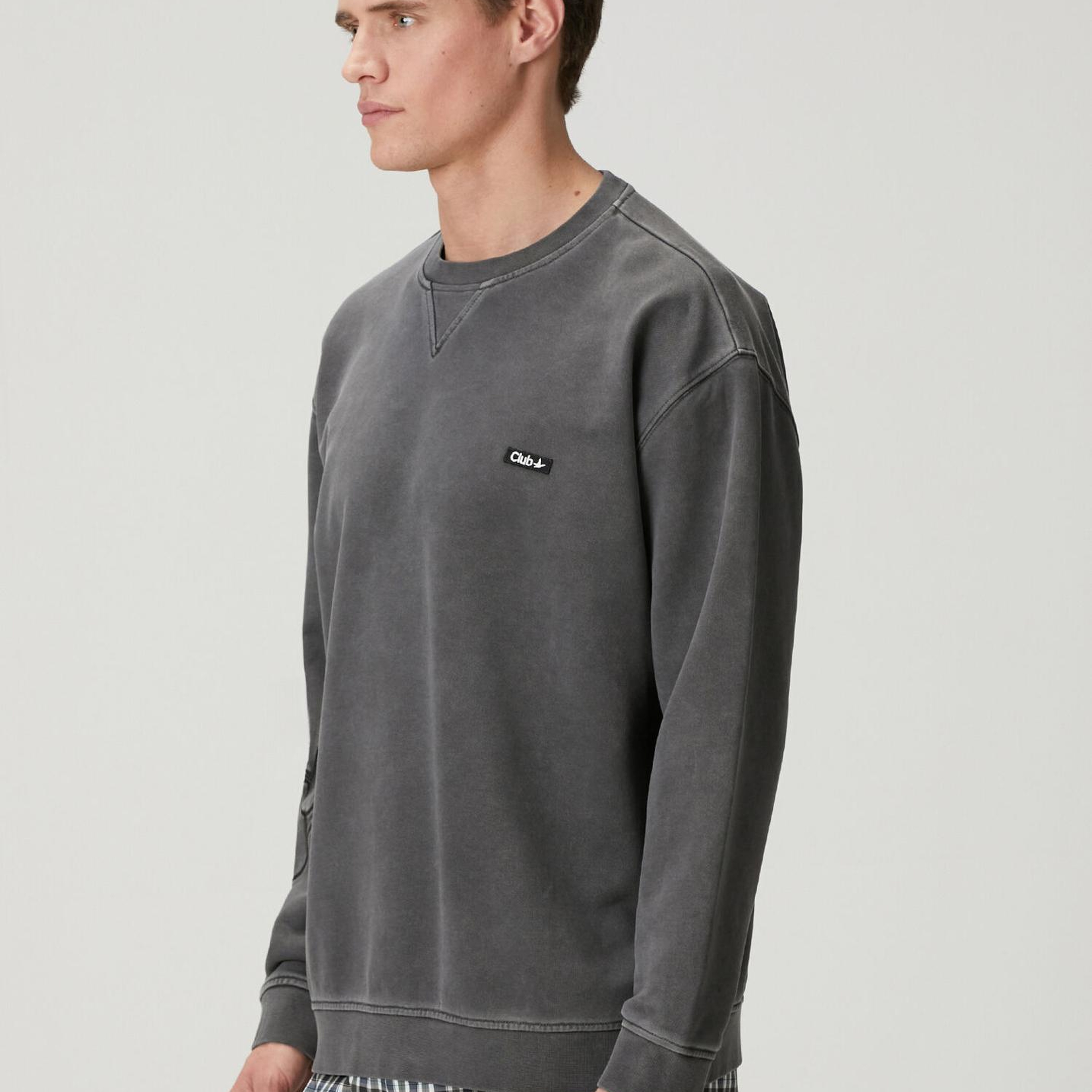 Beymen Club Erkek Antrasit Logolu Sweatshirt