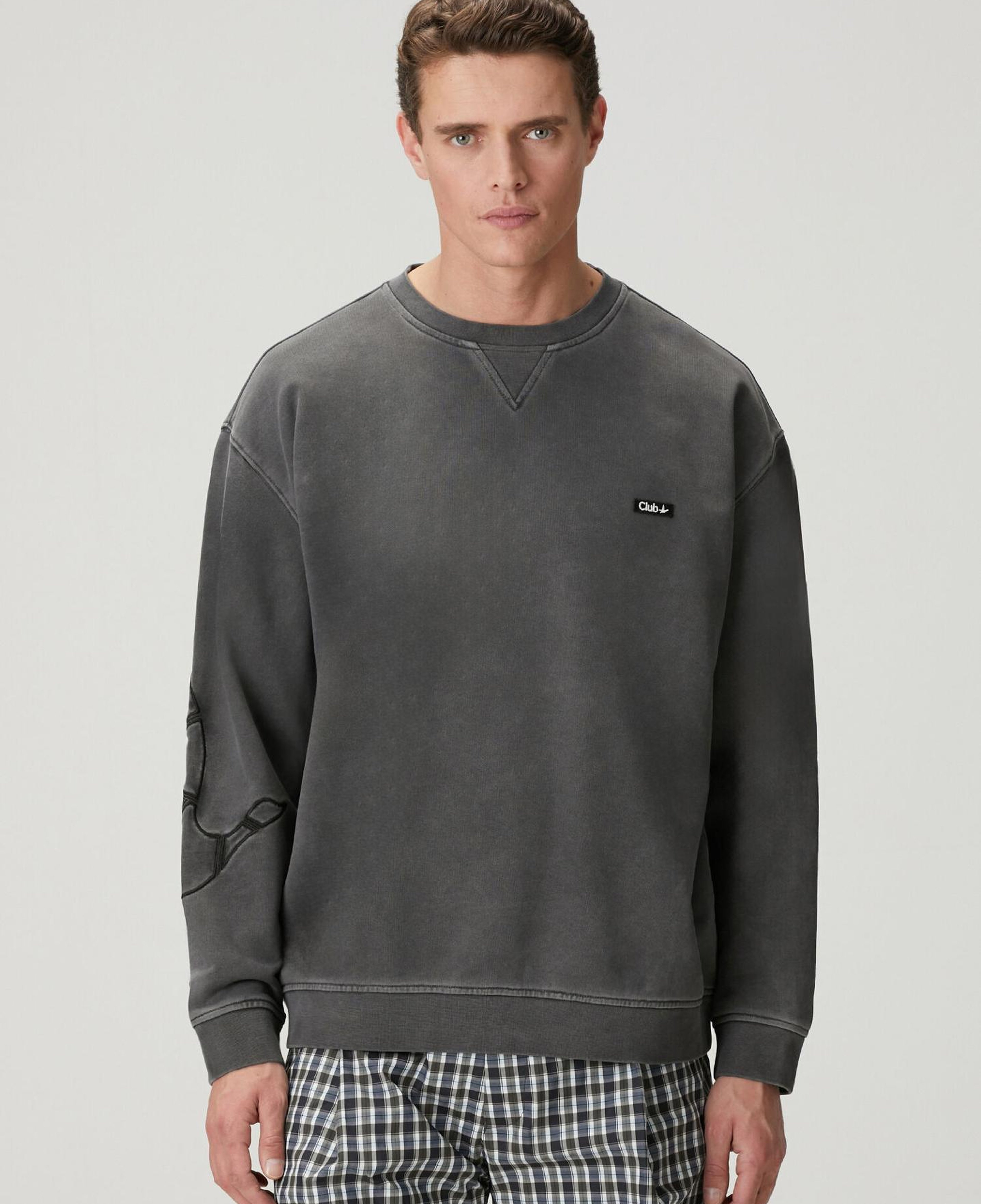 Beymen Club Erkek Antrasit Logolu Sweatshirt