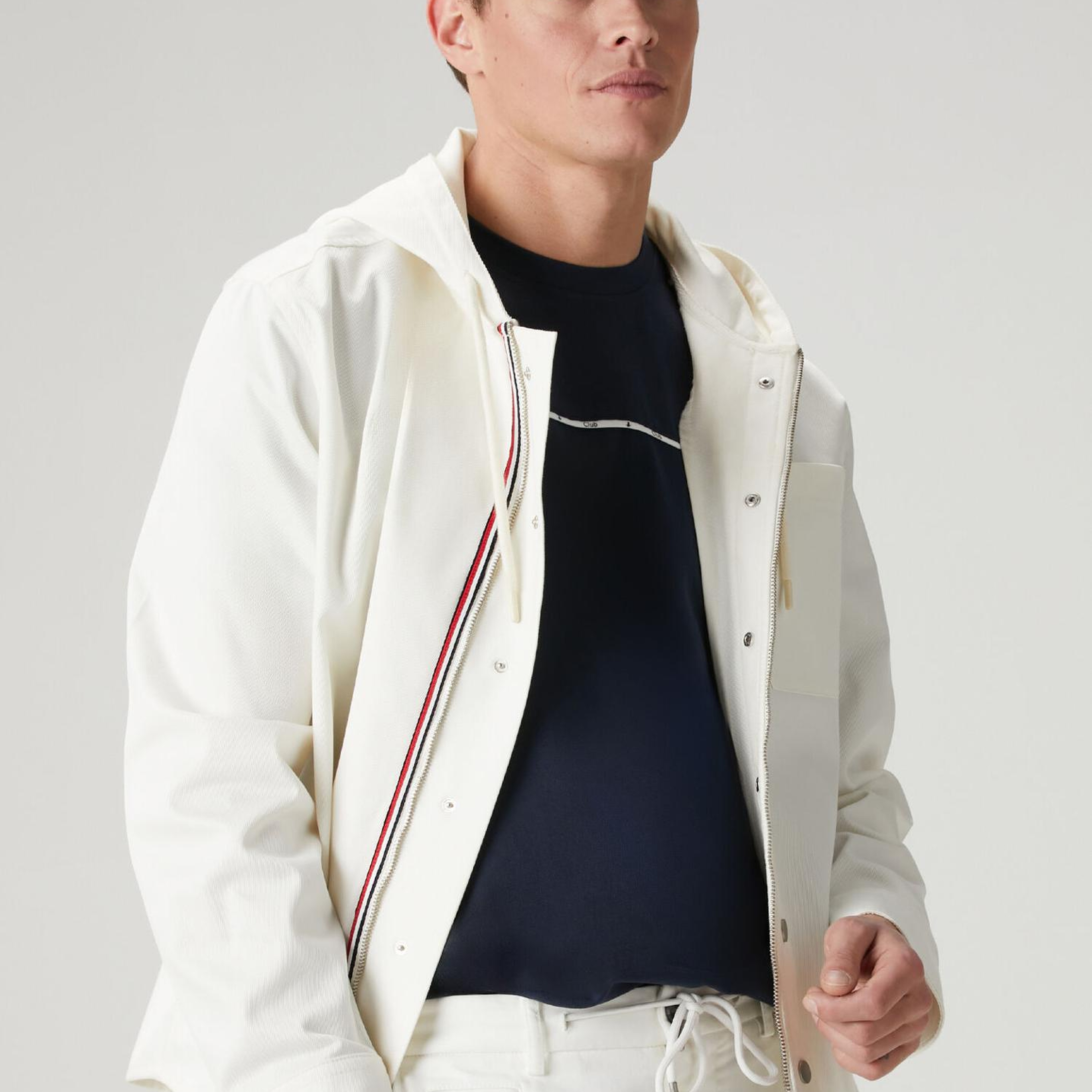 Beymen Club Erkek Lacivert Relax Fit Biye Detaylı Pike T-shirt