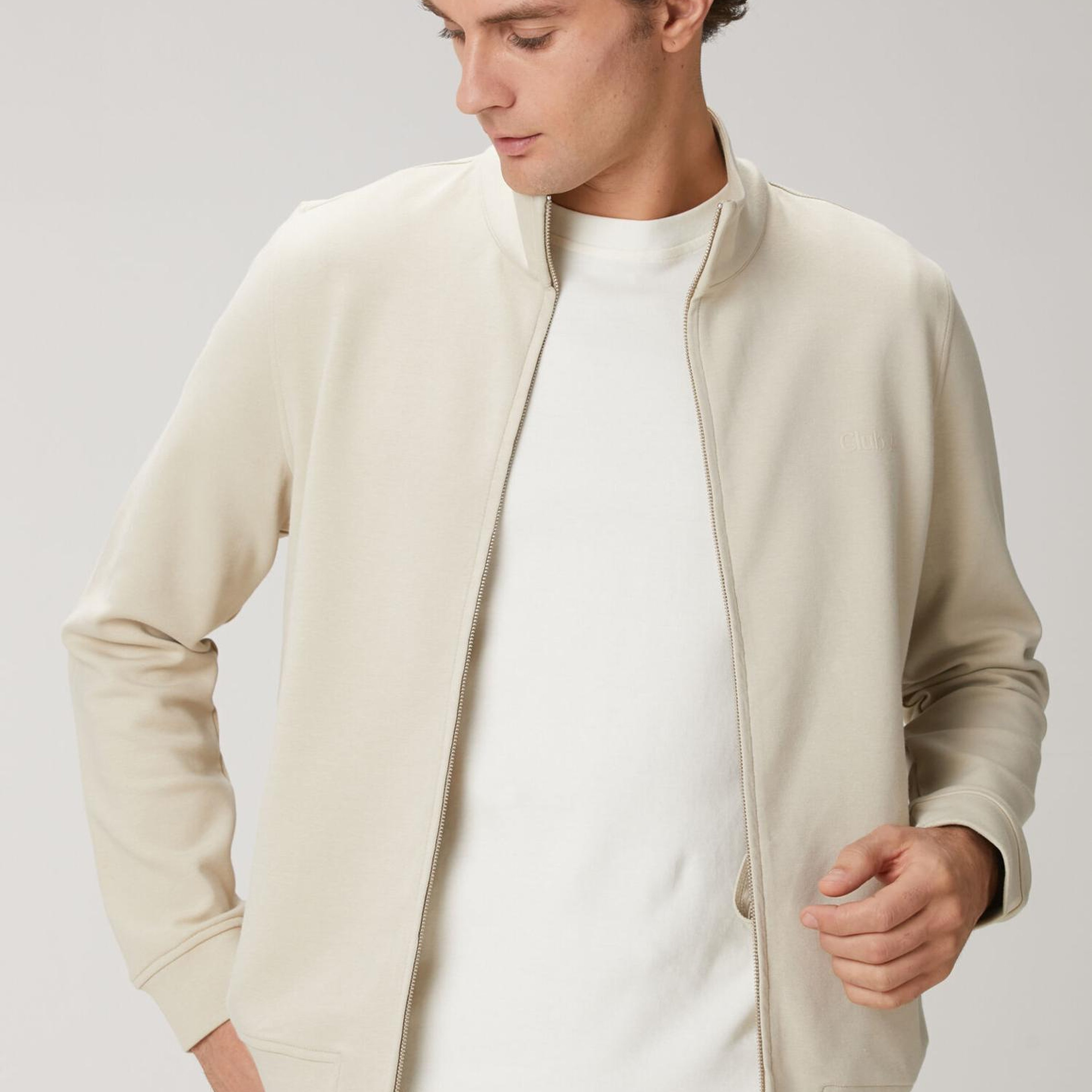 Beymen Club Erkek Bej Fermuarlı Sweatshirt