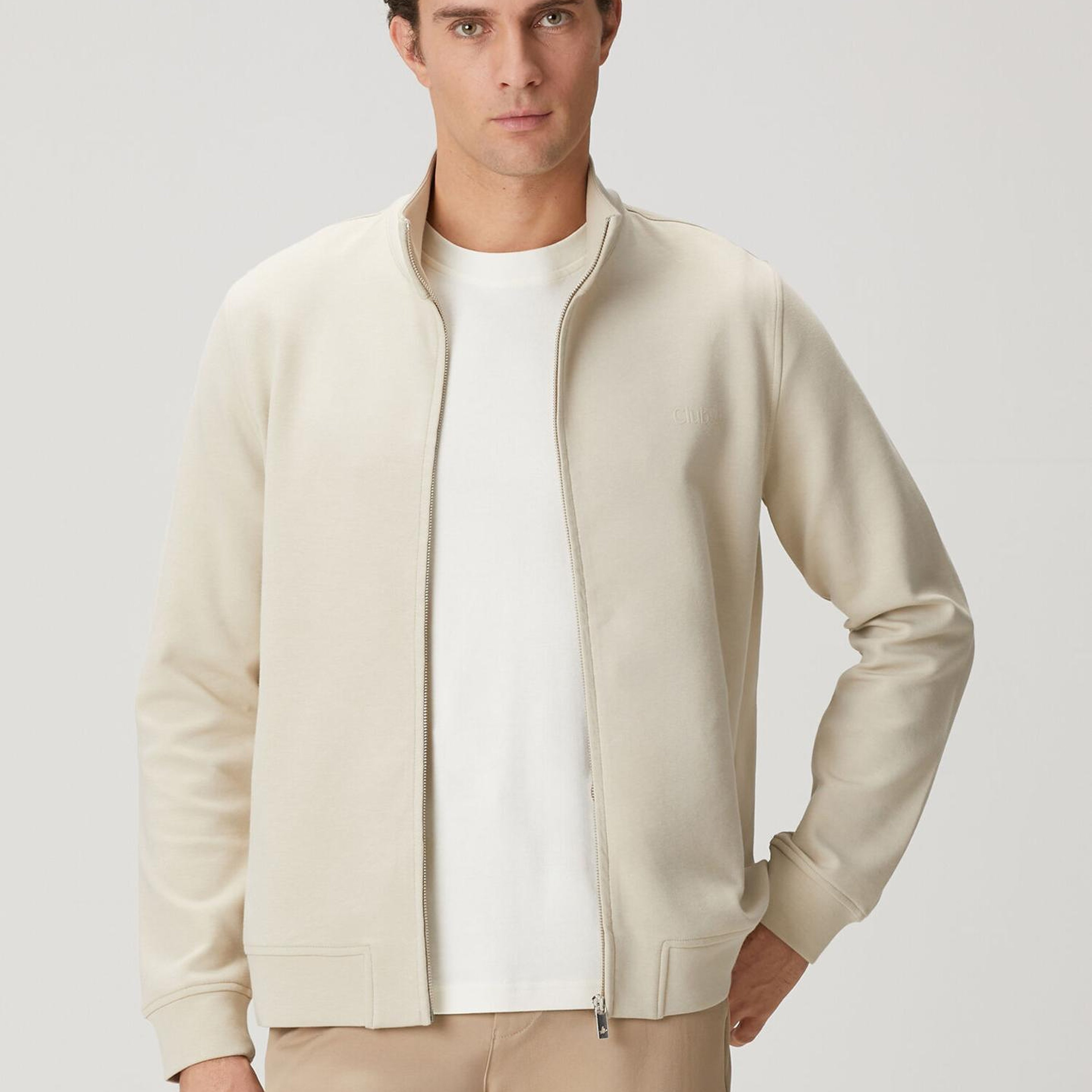 Beymen Club Erkek Bej Fermuarlı Sweatshirt