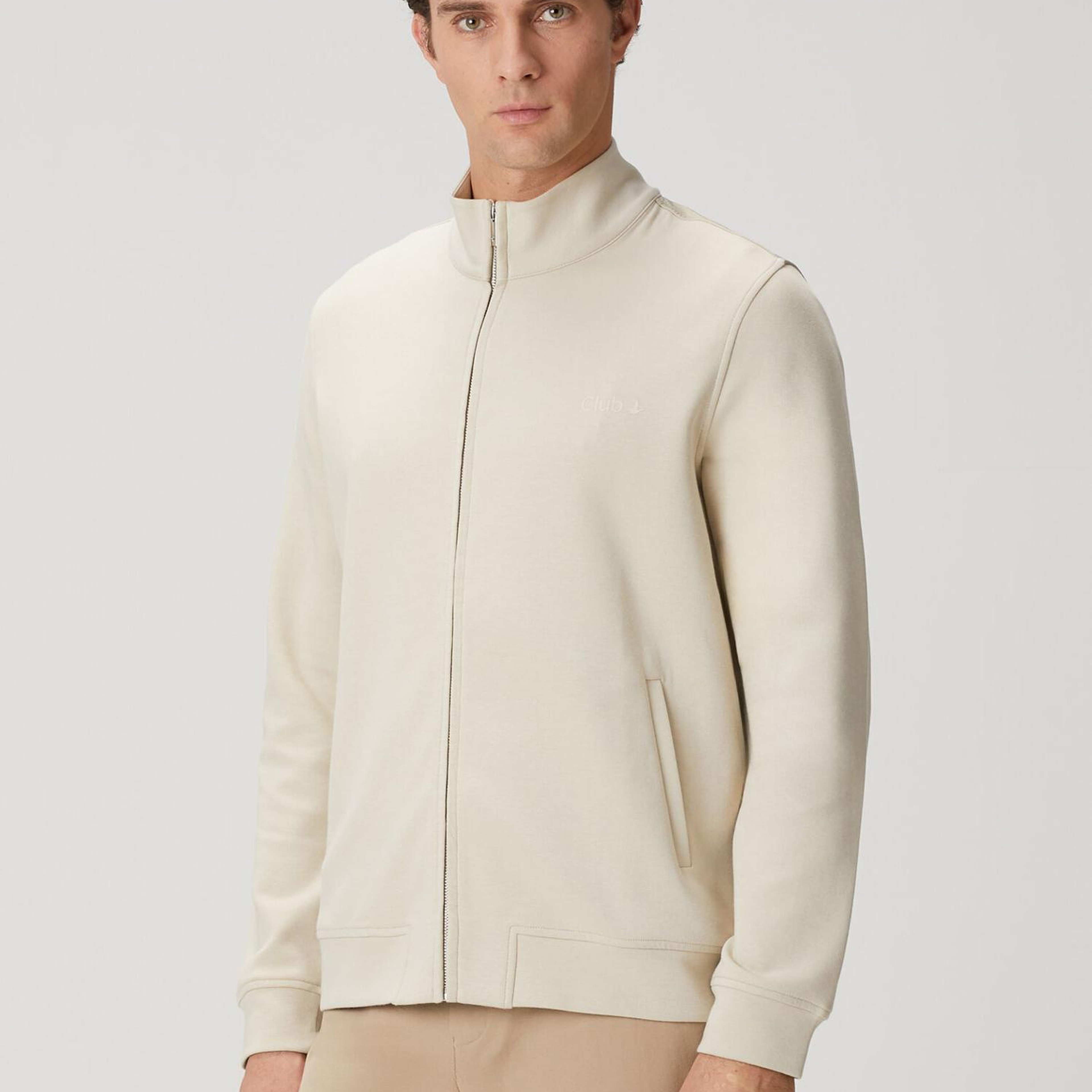 Beymen Club Erkek Bej Fermuarlı Sweatshirt