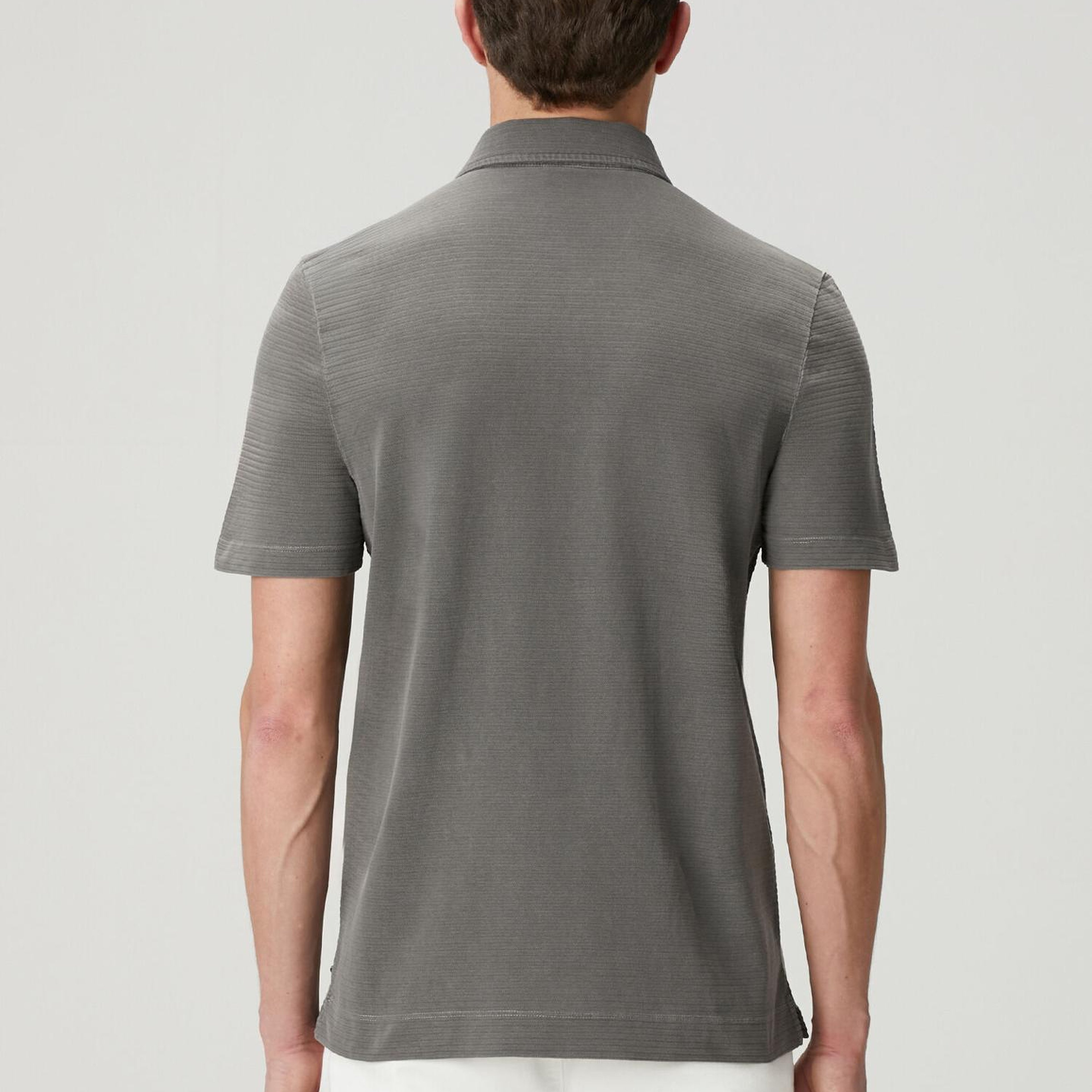 Beymen Club Erkek Antrasit Parça Boya Comfort Fit Polo T-shirt
