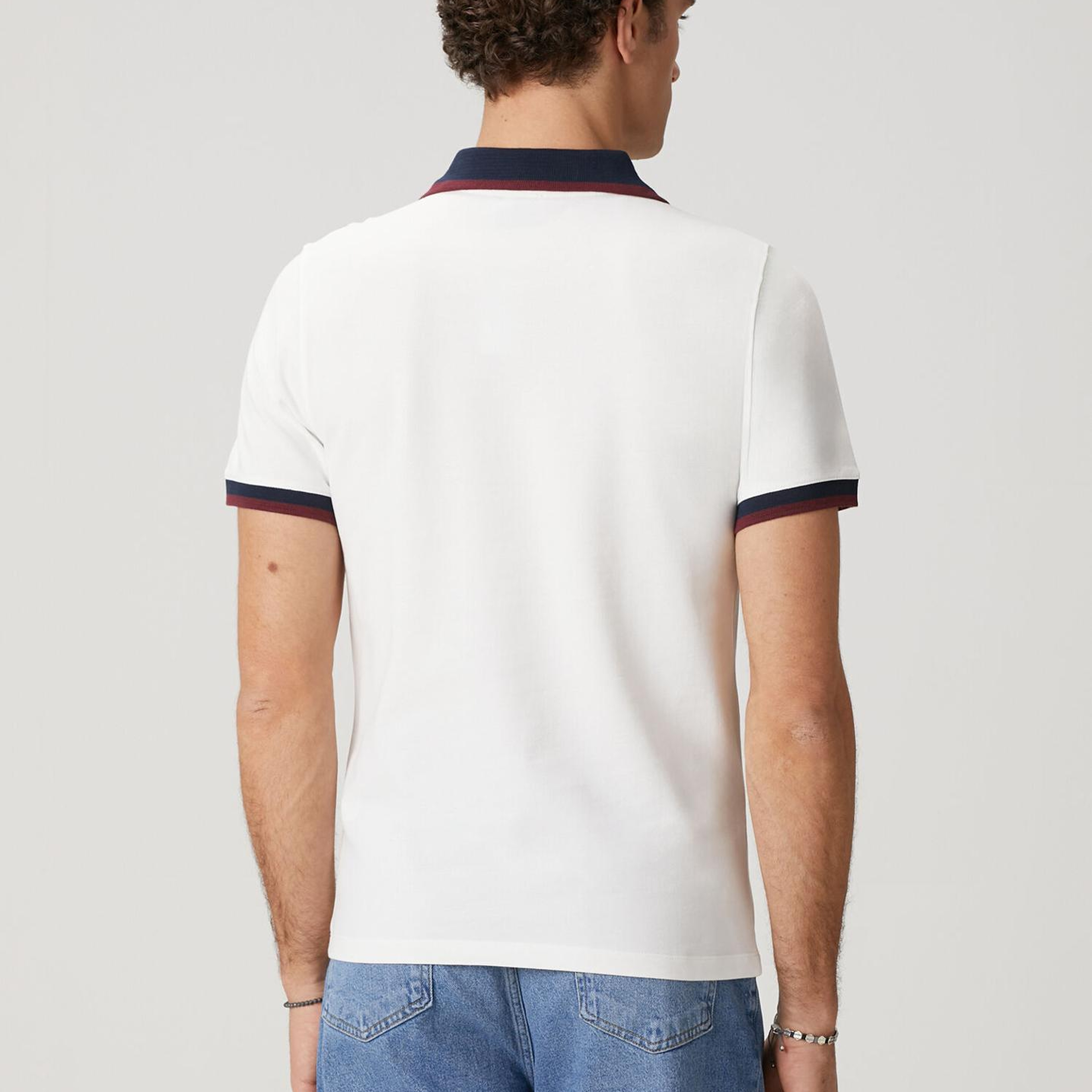 Beymen Club Erkek Beyaz Slim Fit Açık Yaka Polo T-shirt