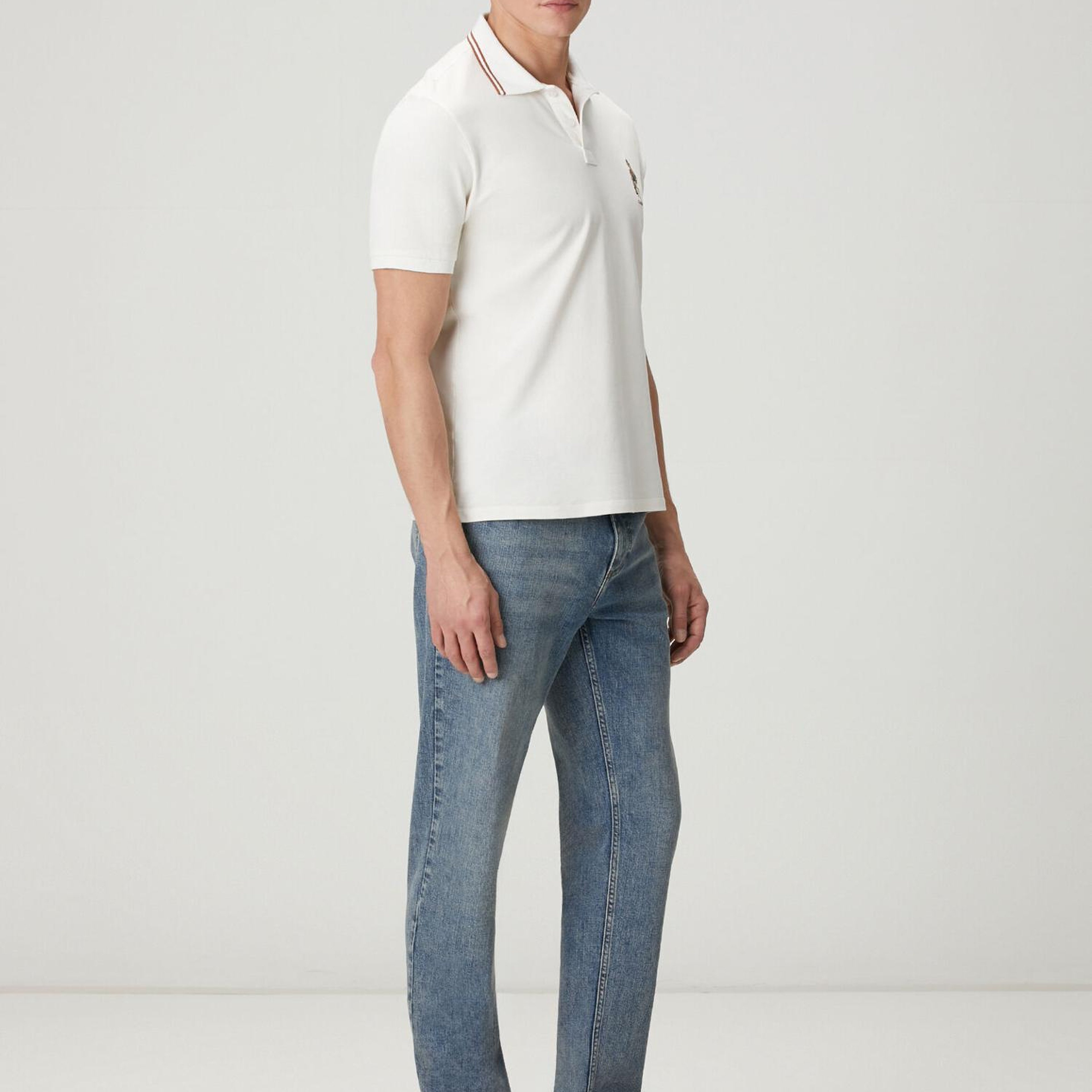 Beymen Club Erkek Kırık Beyaz Comfort Fit Clubby Pike Polo T-shirt