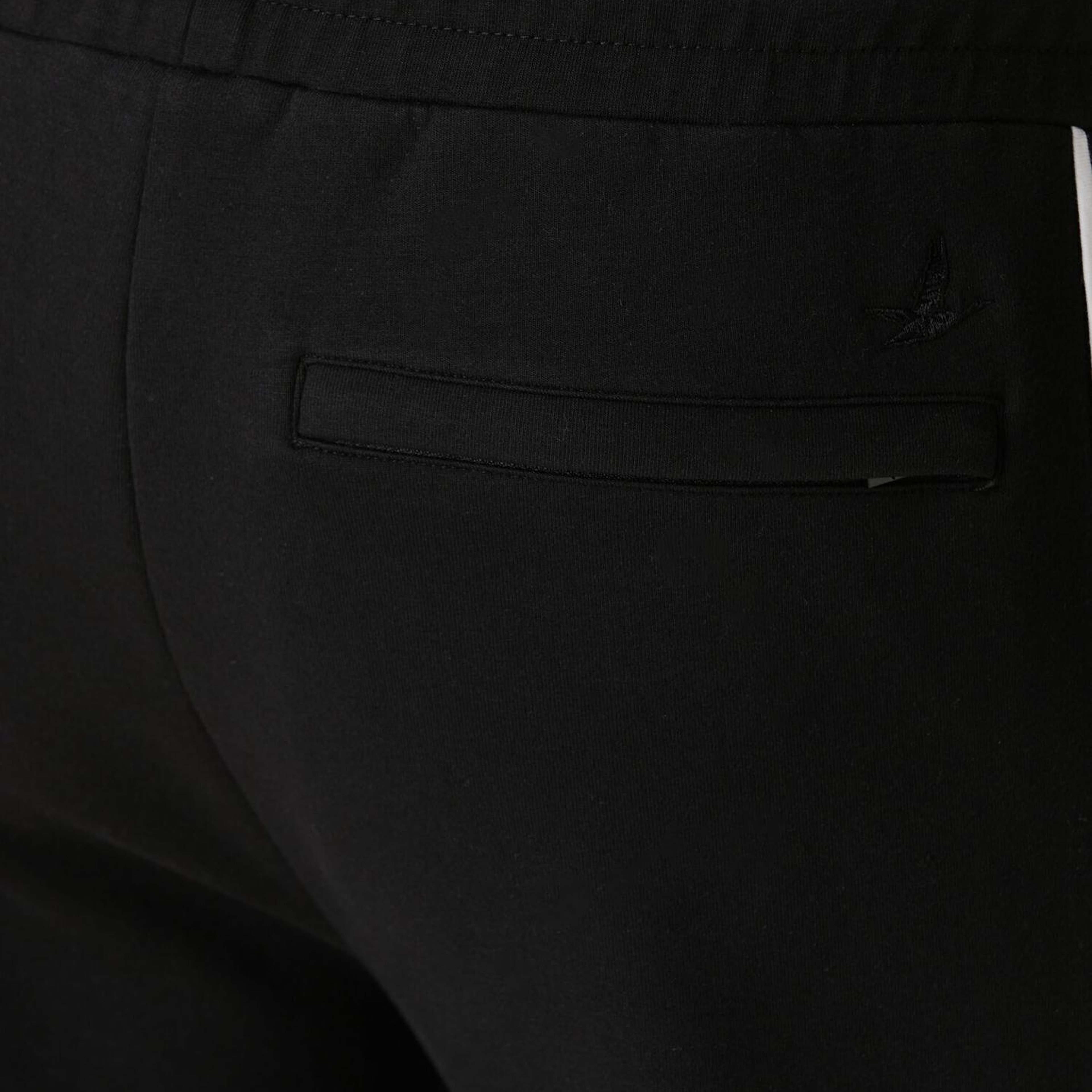 Beymen Club Erkek Siyah Beli Kordonlu Kontrast Biyeli Jersey Şort