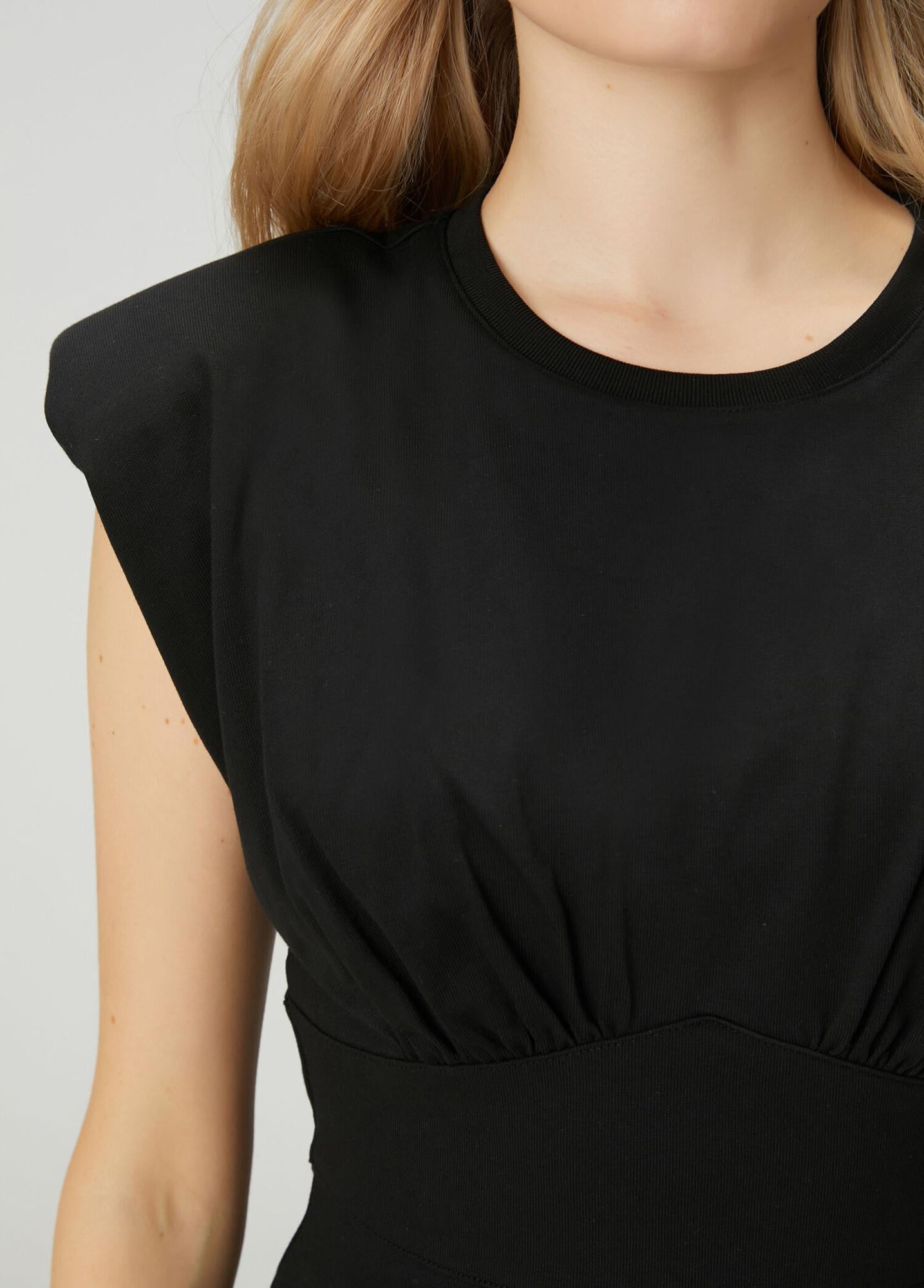 Beymen Club Kadın Siyah Beli Korsajlı Mini Elbise