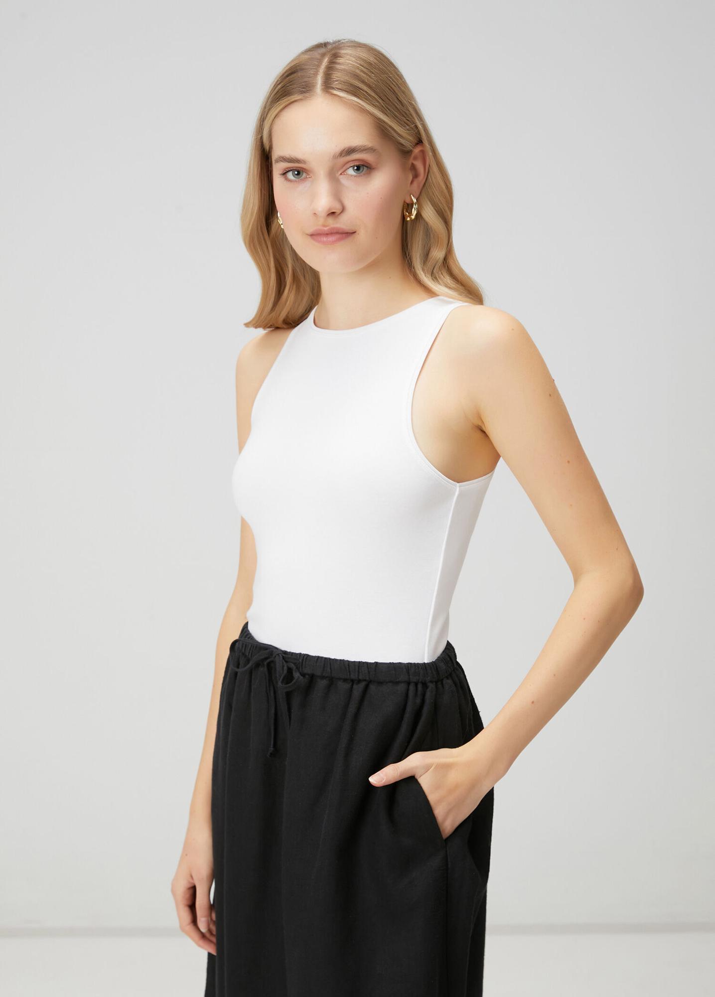 Beymen Club Kadın Kırık Beyaz Racerback Basic Atlet