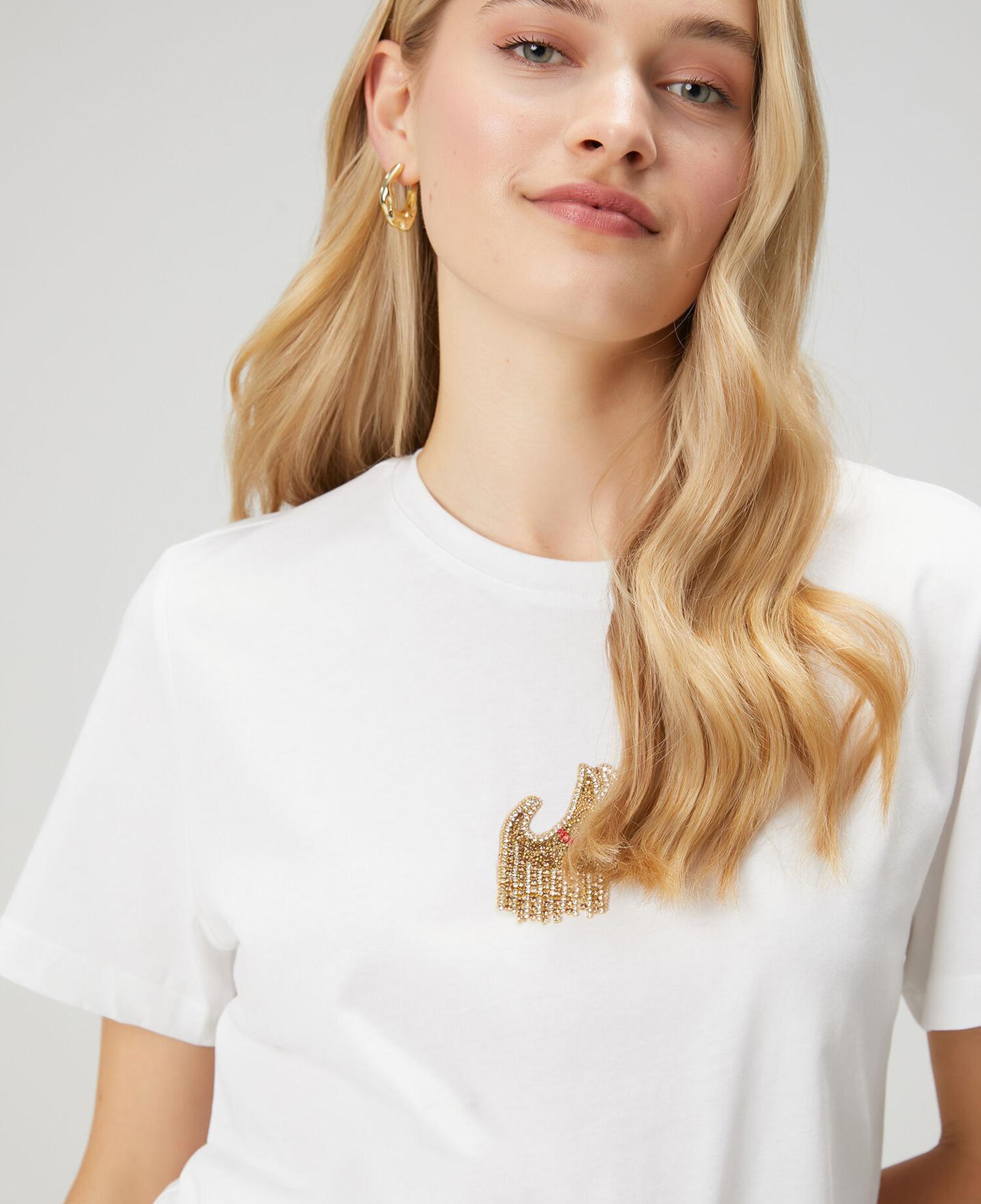Beymen Club Kadın Agatha Beyaz Taş İşlemeli T-shirt