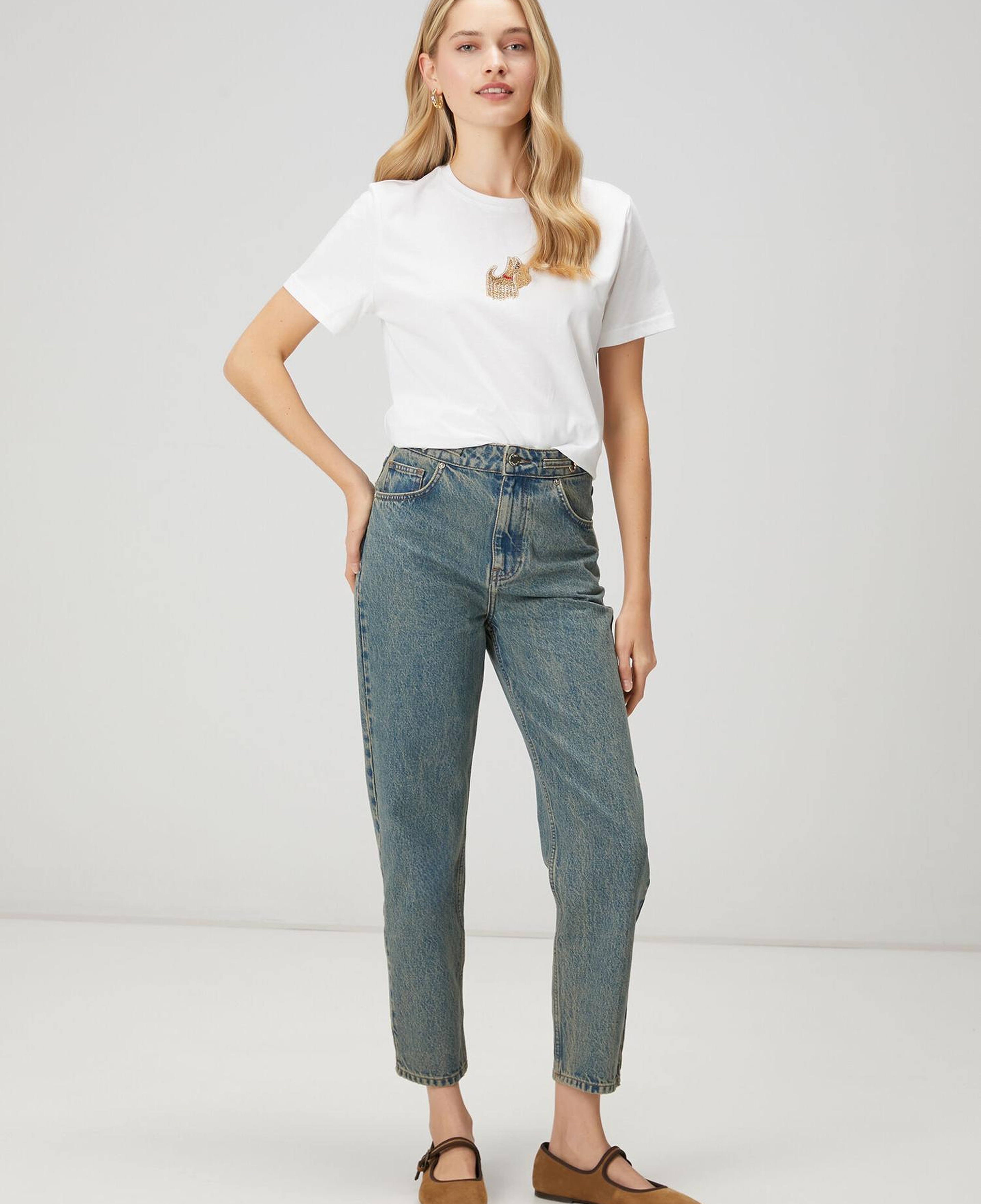Beymen Club Kadın Agatha Beyaz Taş İşlemeli T-shirt