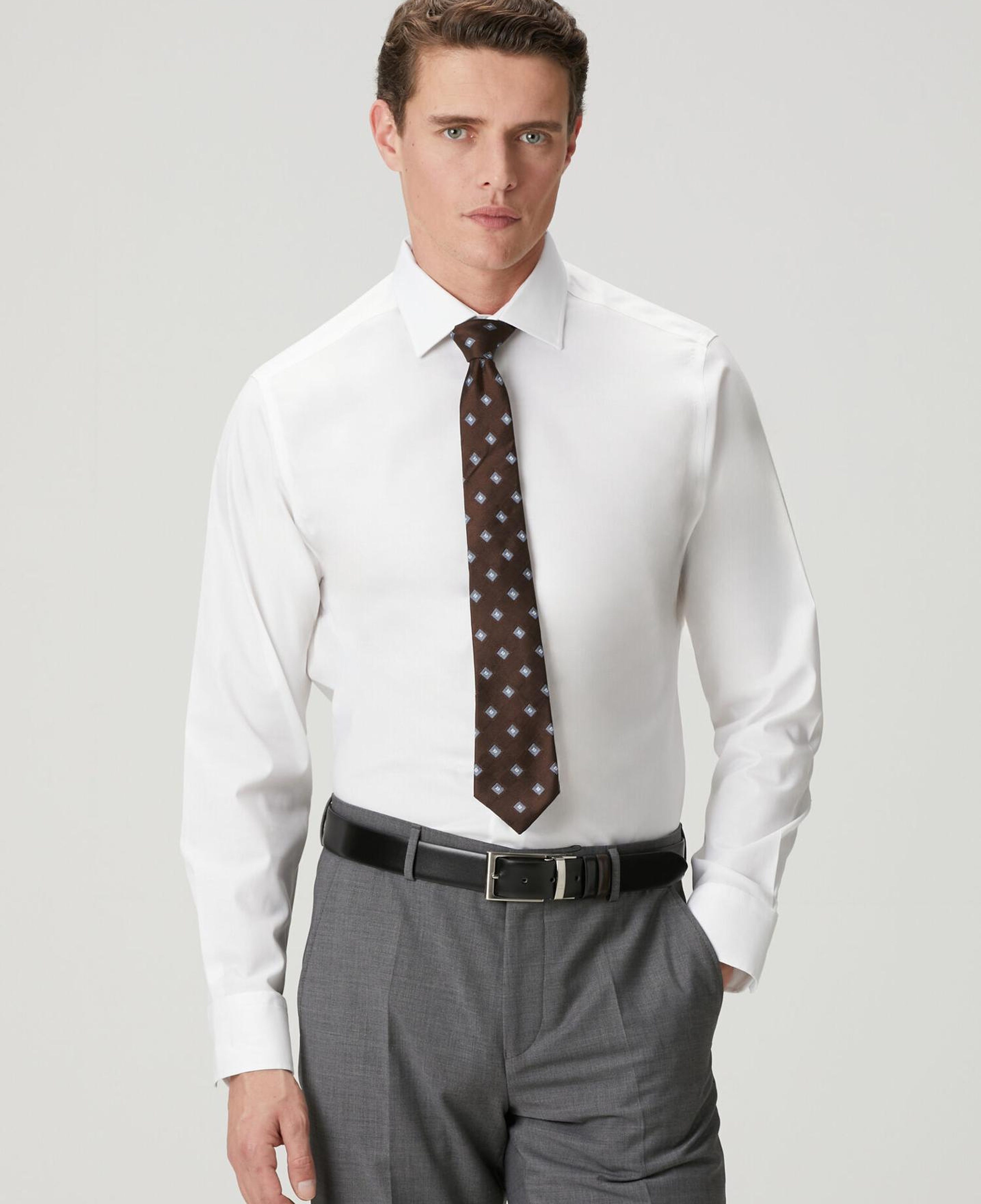 Beymen Club Erkek Beyaz Comfort Fit Twill Non-Iron Gömlek