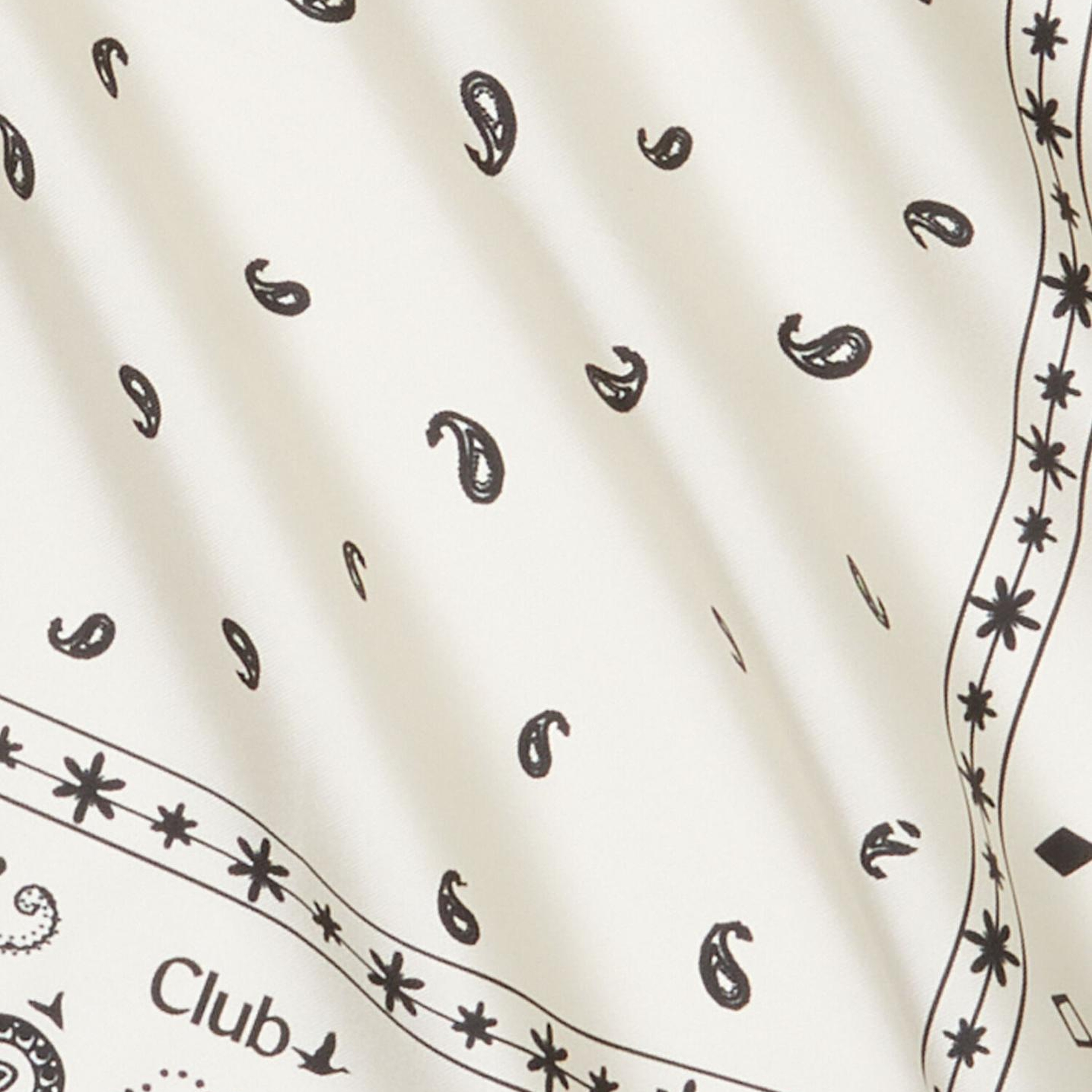 Beymen Club Kadın Kırık Beyaz Şal Desenli İpek Eşarp