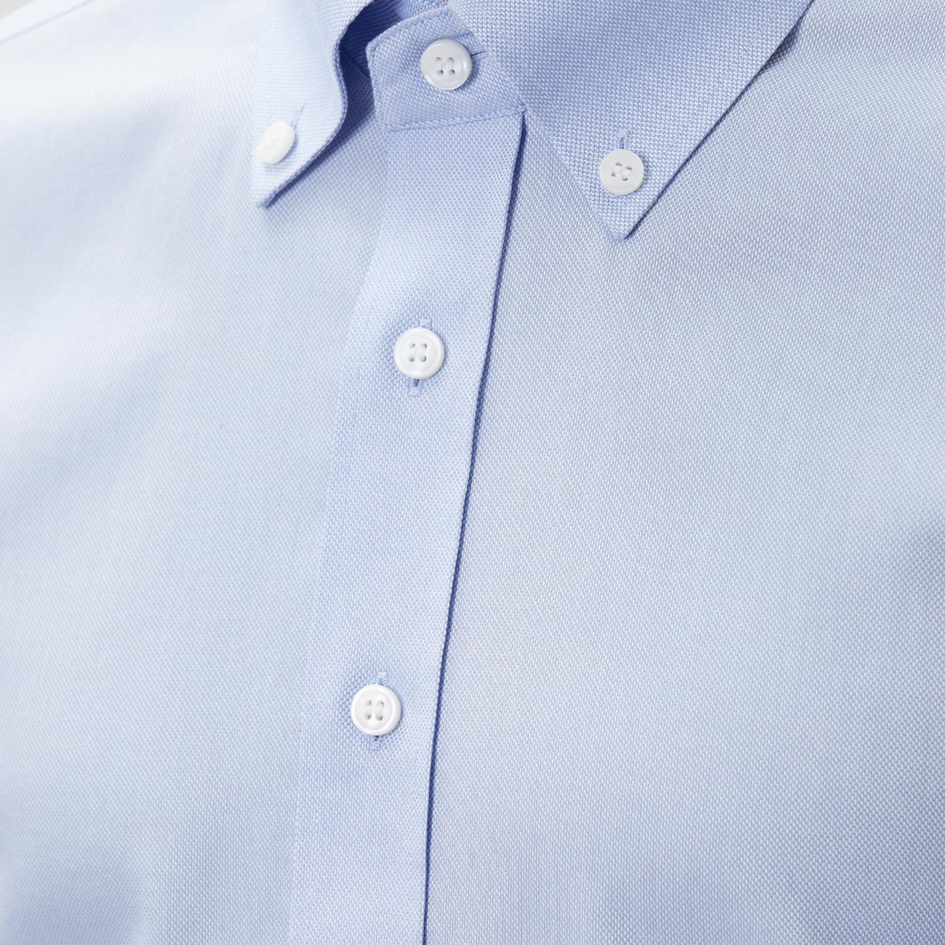 Network Erkek Slim Fit Mavi Non-iron Oxford Gömlek