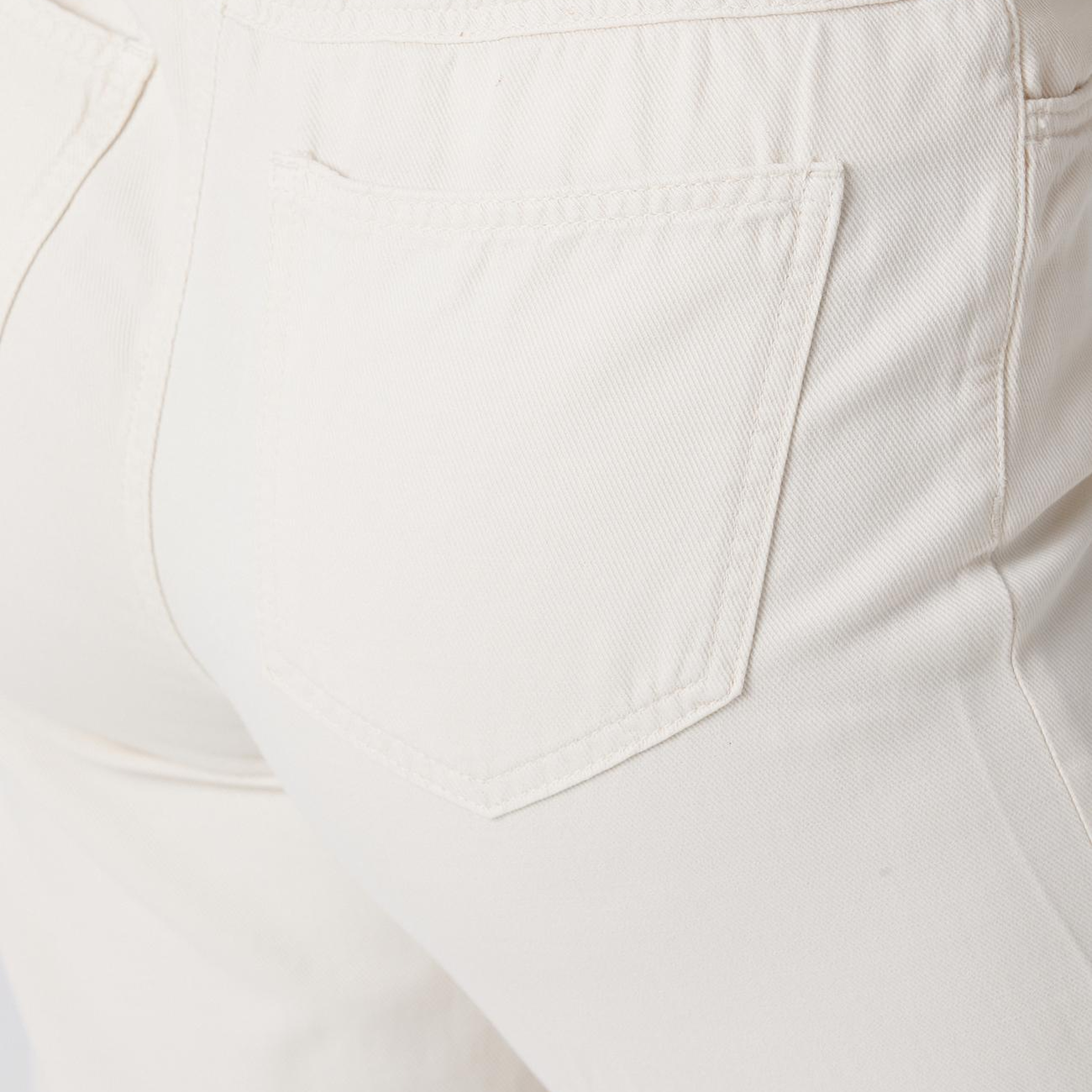Network Kadın Kırık Beyaz Tencel Karışımlı Casual Pantolon