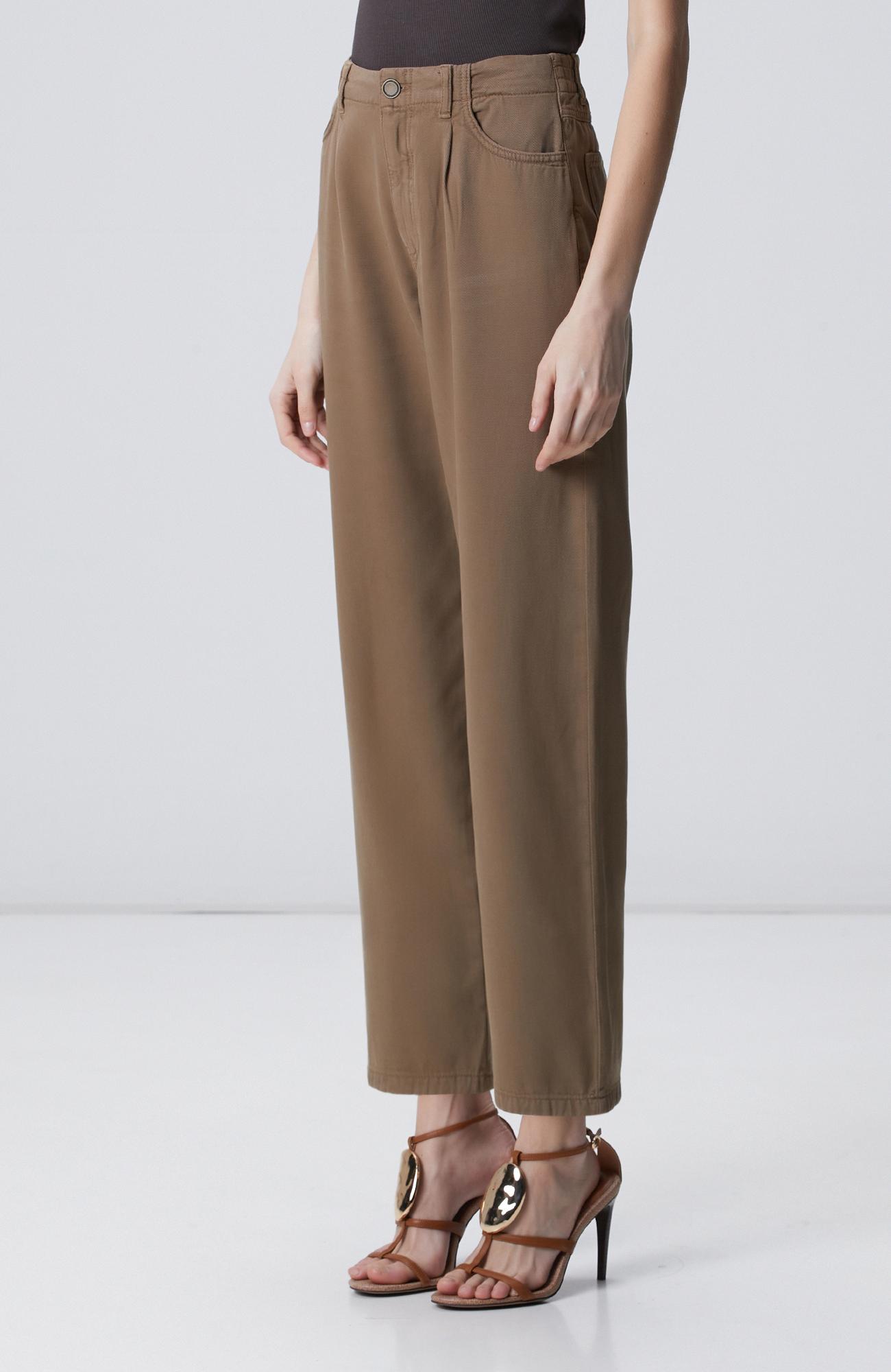 Network Kadın Vizon Tencel Karışımlı Casual Pantolon