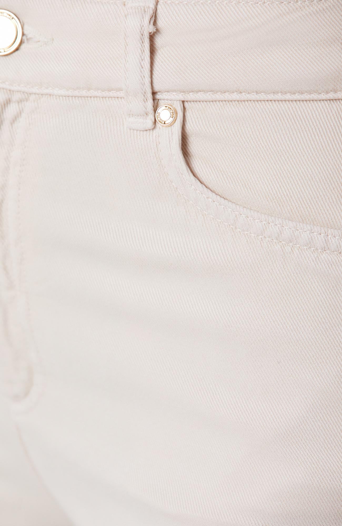 Network Kadın Kırık Beyaz Wide Leg Tencel Casual Pantolon
