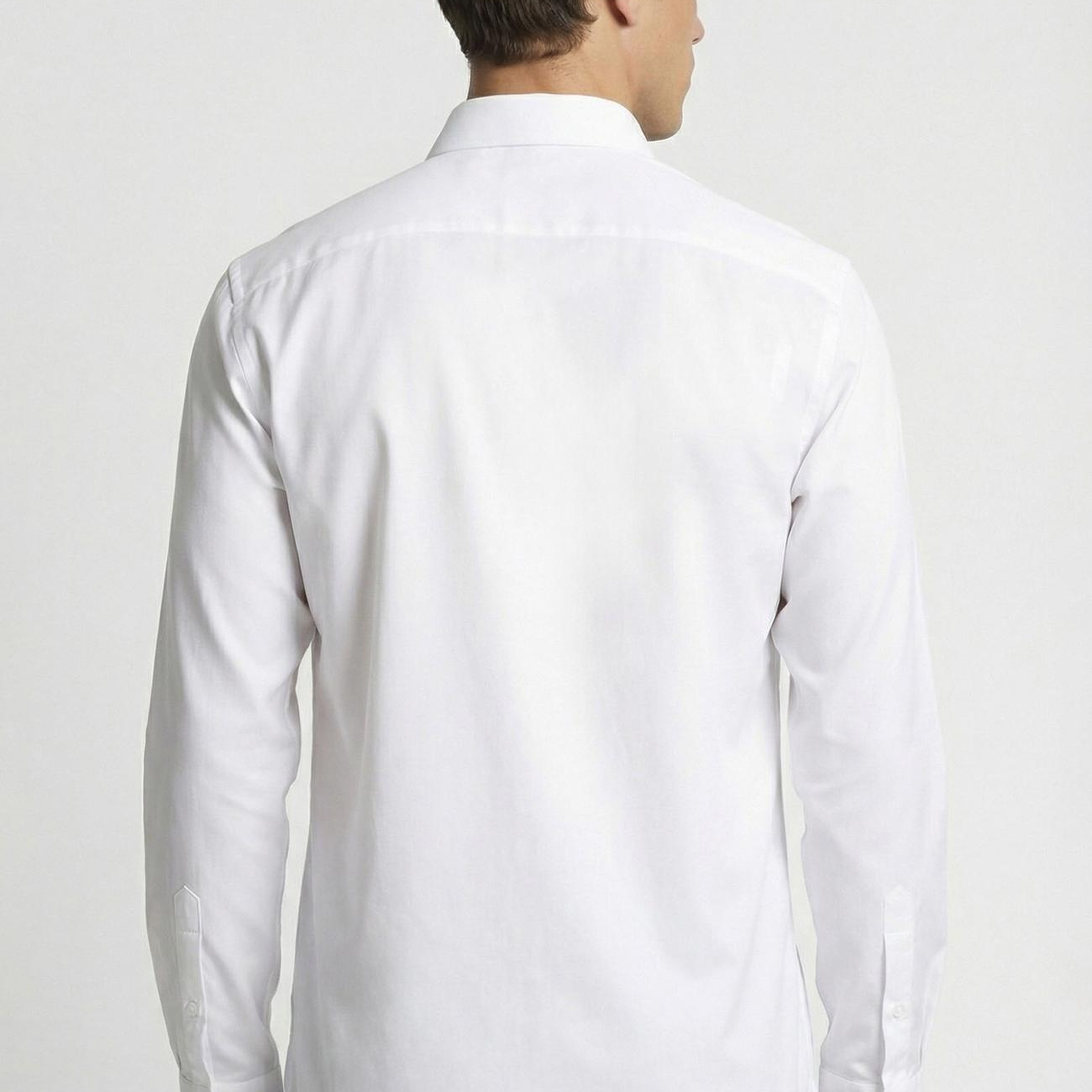 Network Erkek Regular Fit Beyaz Non Iron Jakarlı Gömlek