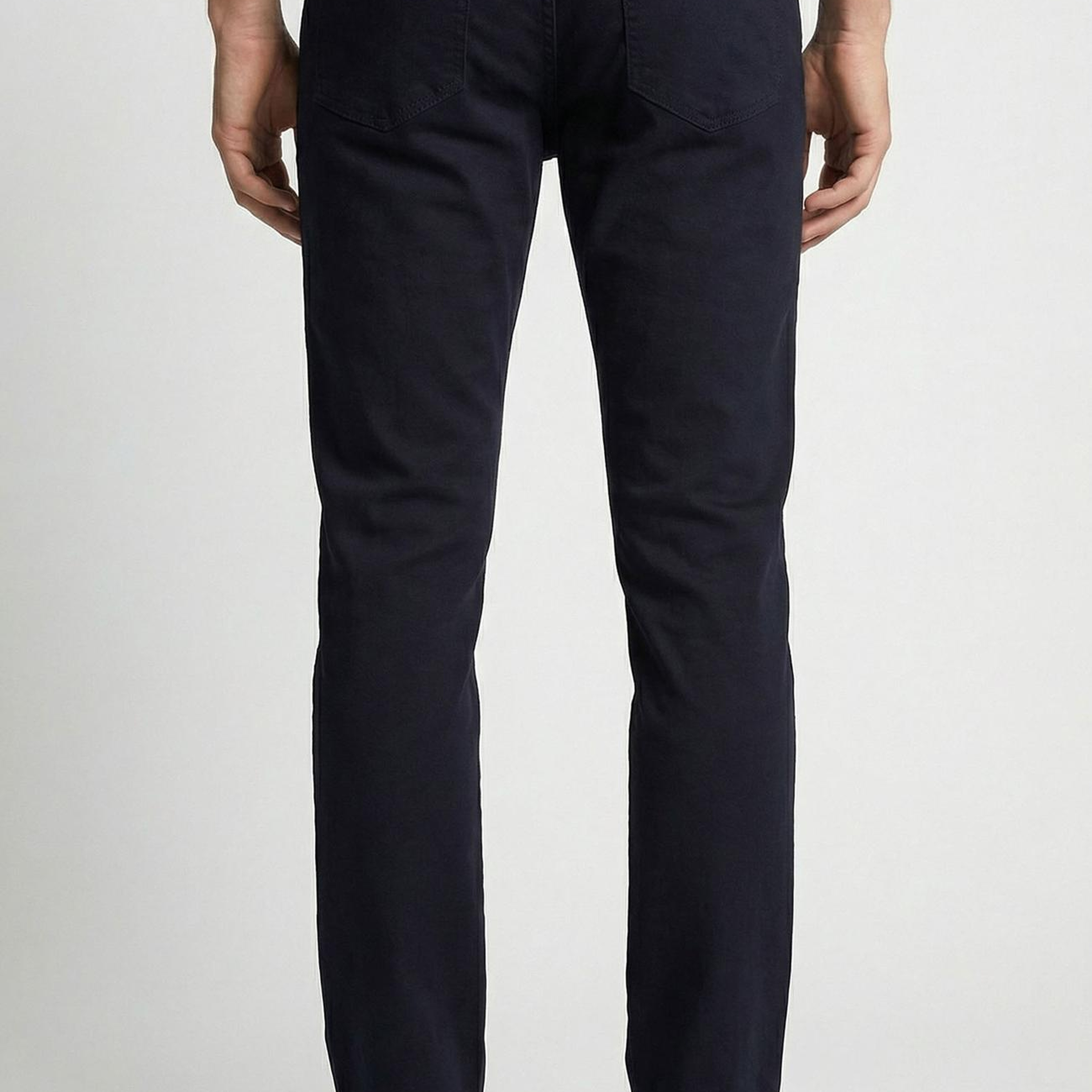 Network Erkek Slim Fit Lacivert 5 Cep Armür Desen Pantolon