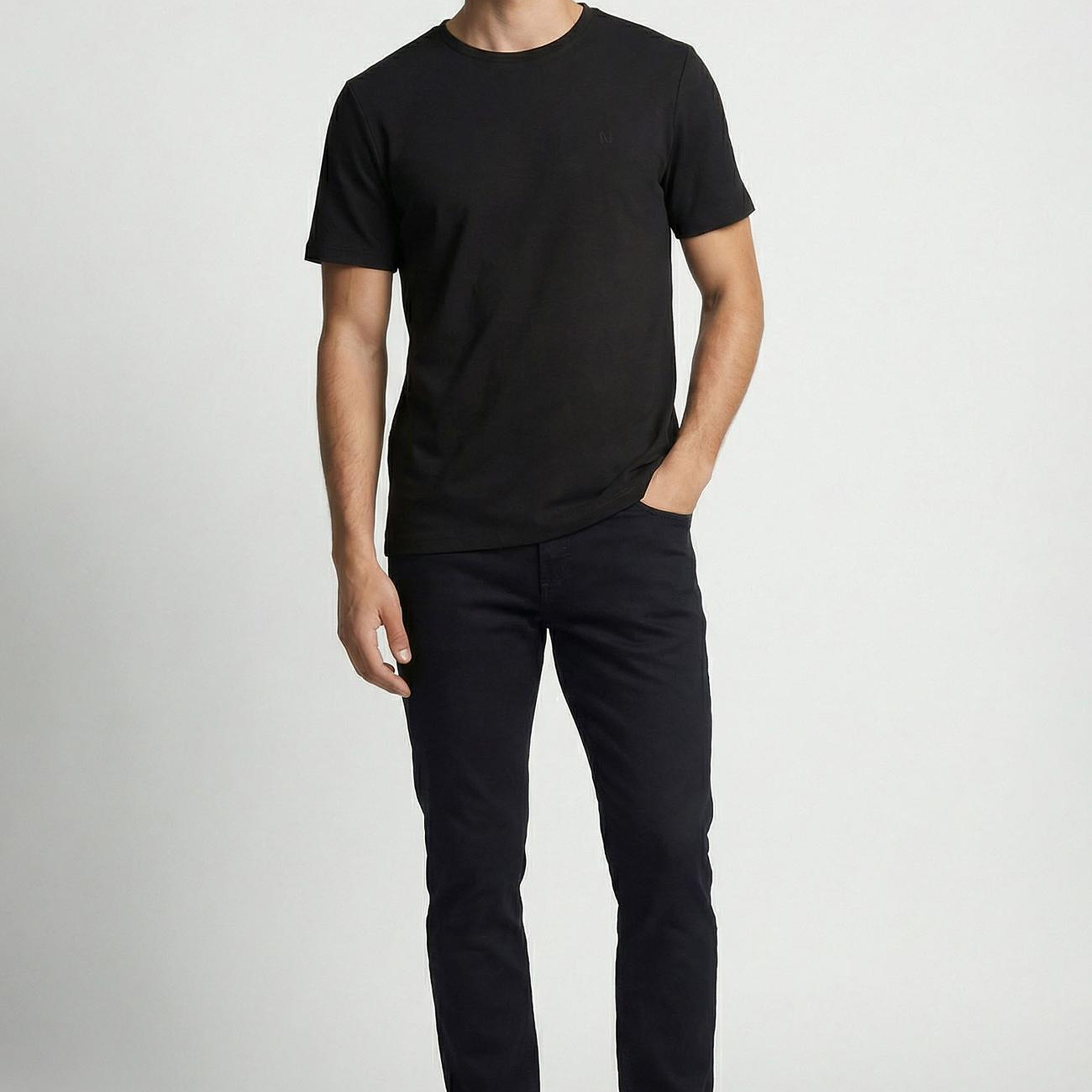 Network Erkek Slim Fit Lacivert 5 Cep Armür Desen Pantolon