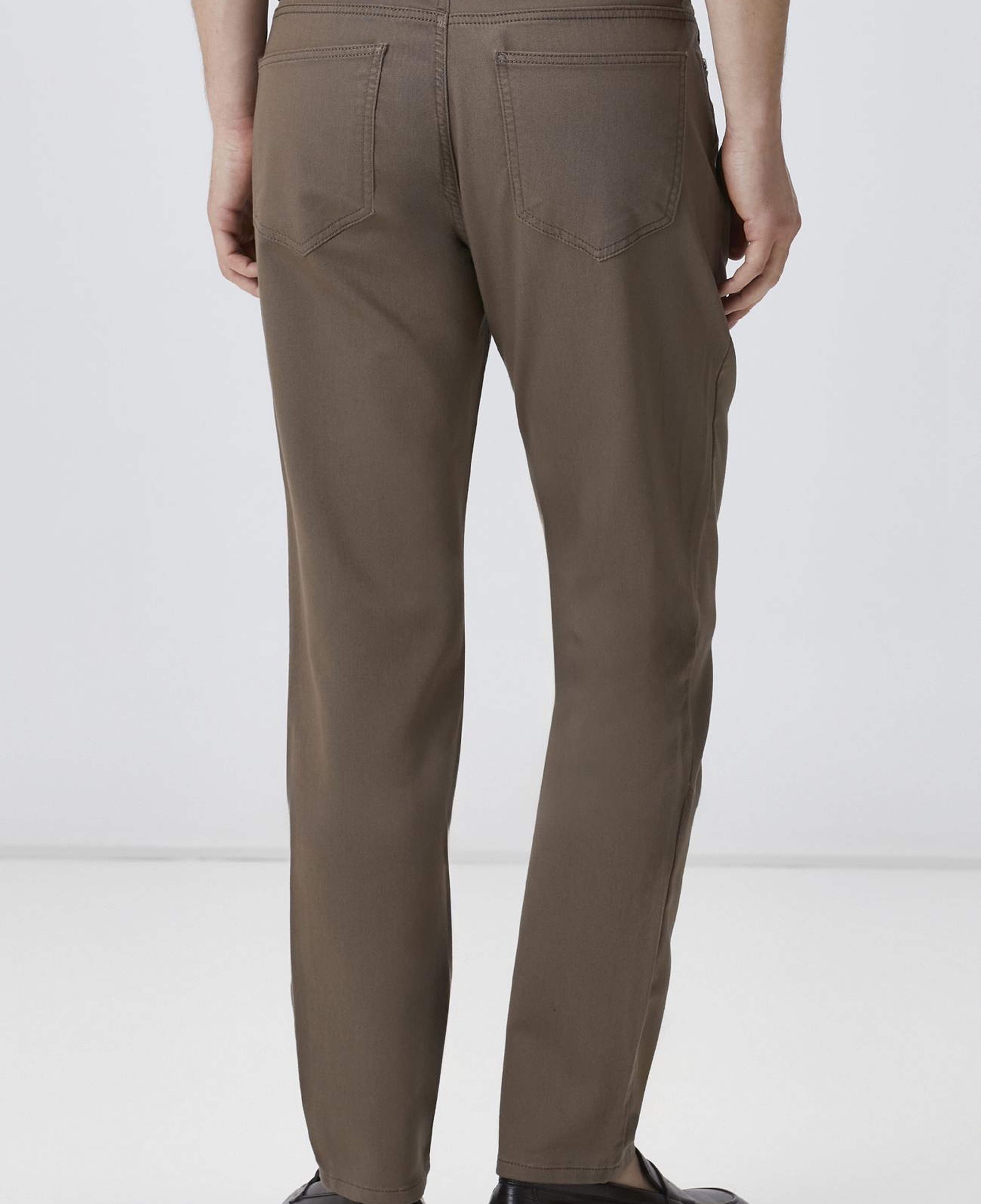 Network Erkek Vizon Slim Fit 5 Cep Armür Desen Pantolon