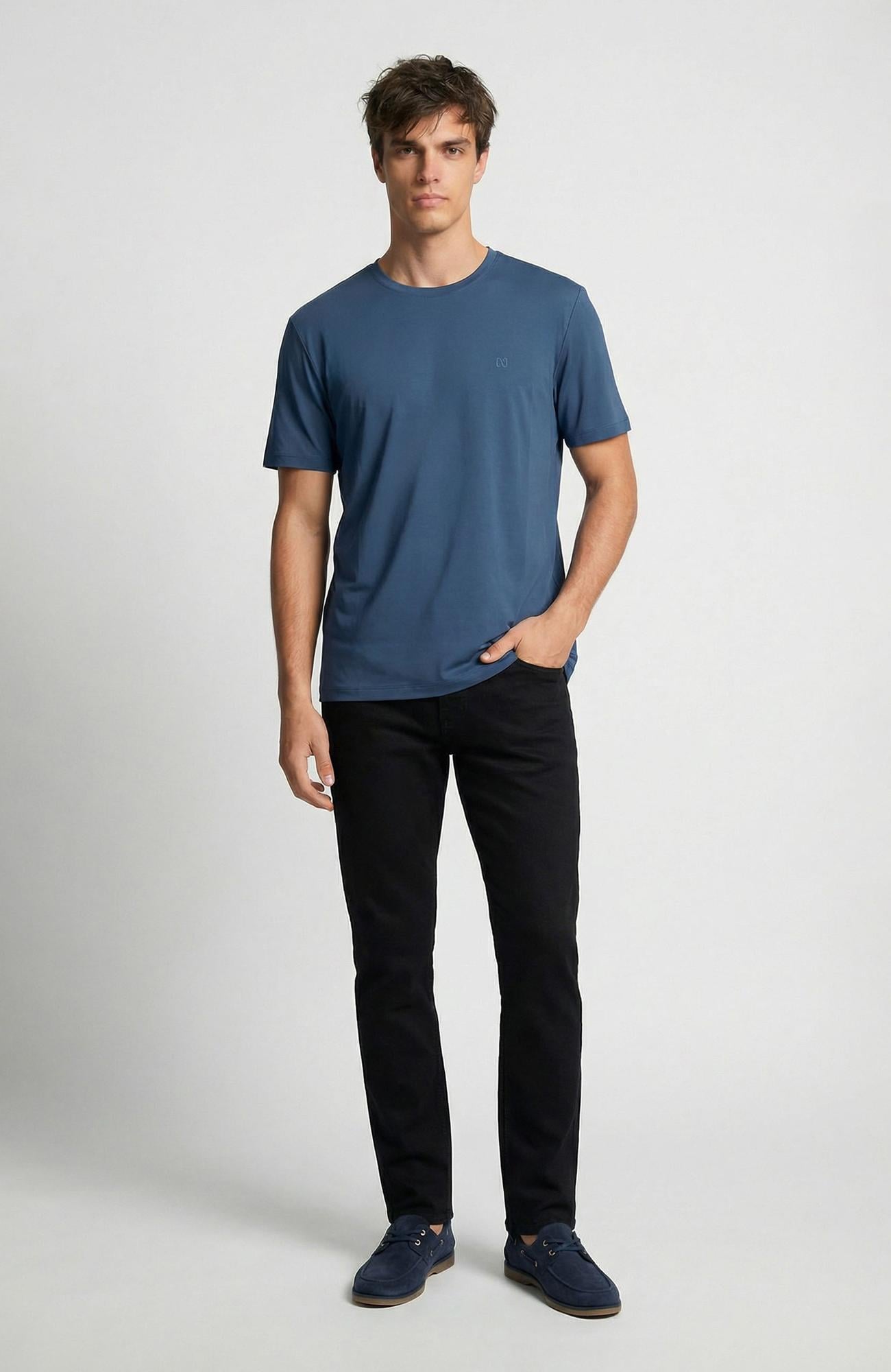 Network Erkek Siyah 5 Cep Denim Pantolon