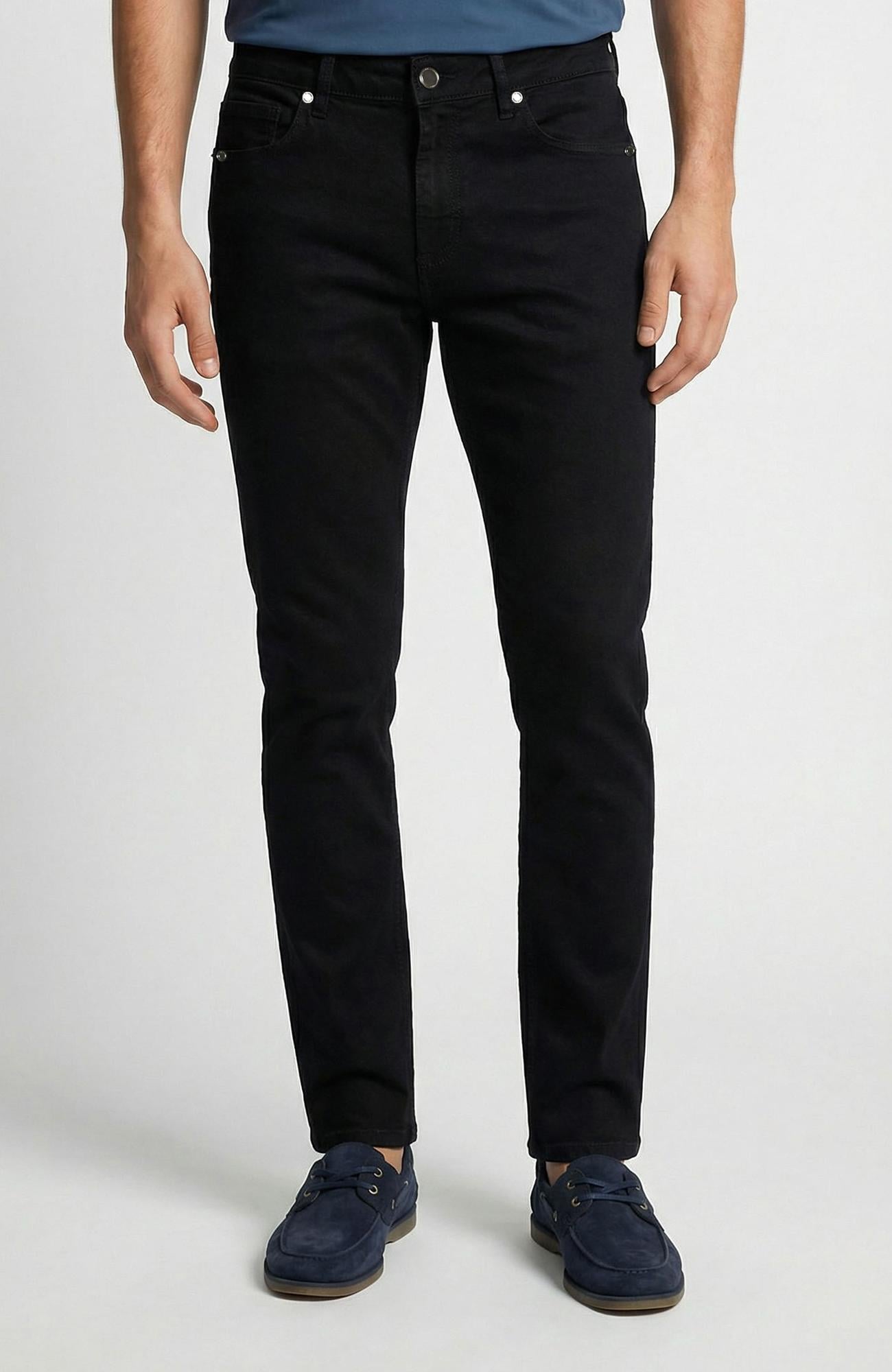 Network Erkek Siyah 5 Cep Denim Pantolon