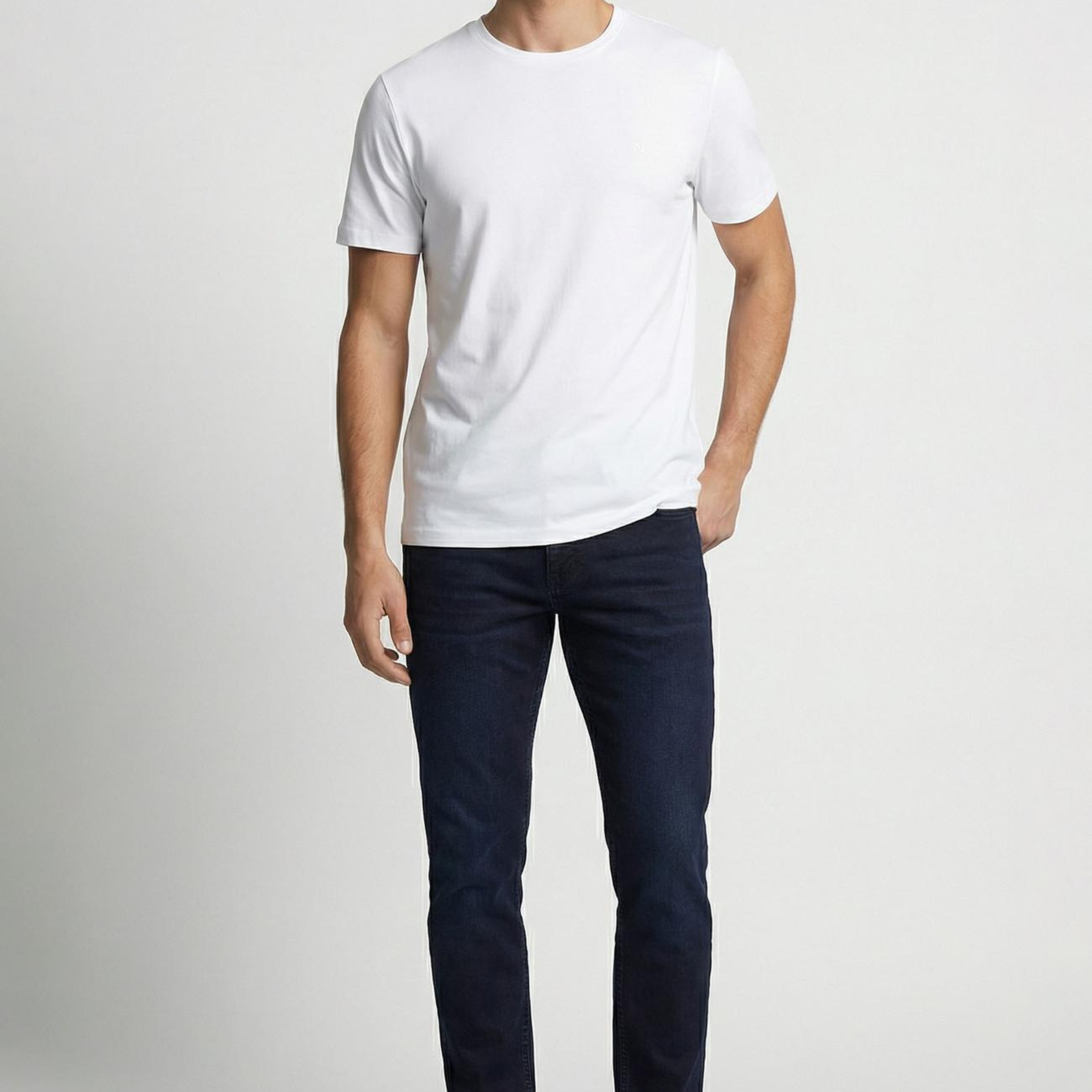 Network Erkek Slim Fit Koyu Lacivert 5 Cep Denim Pantolon