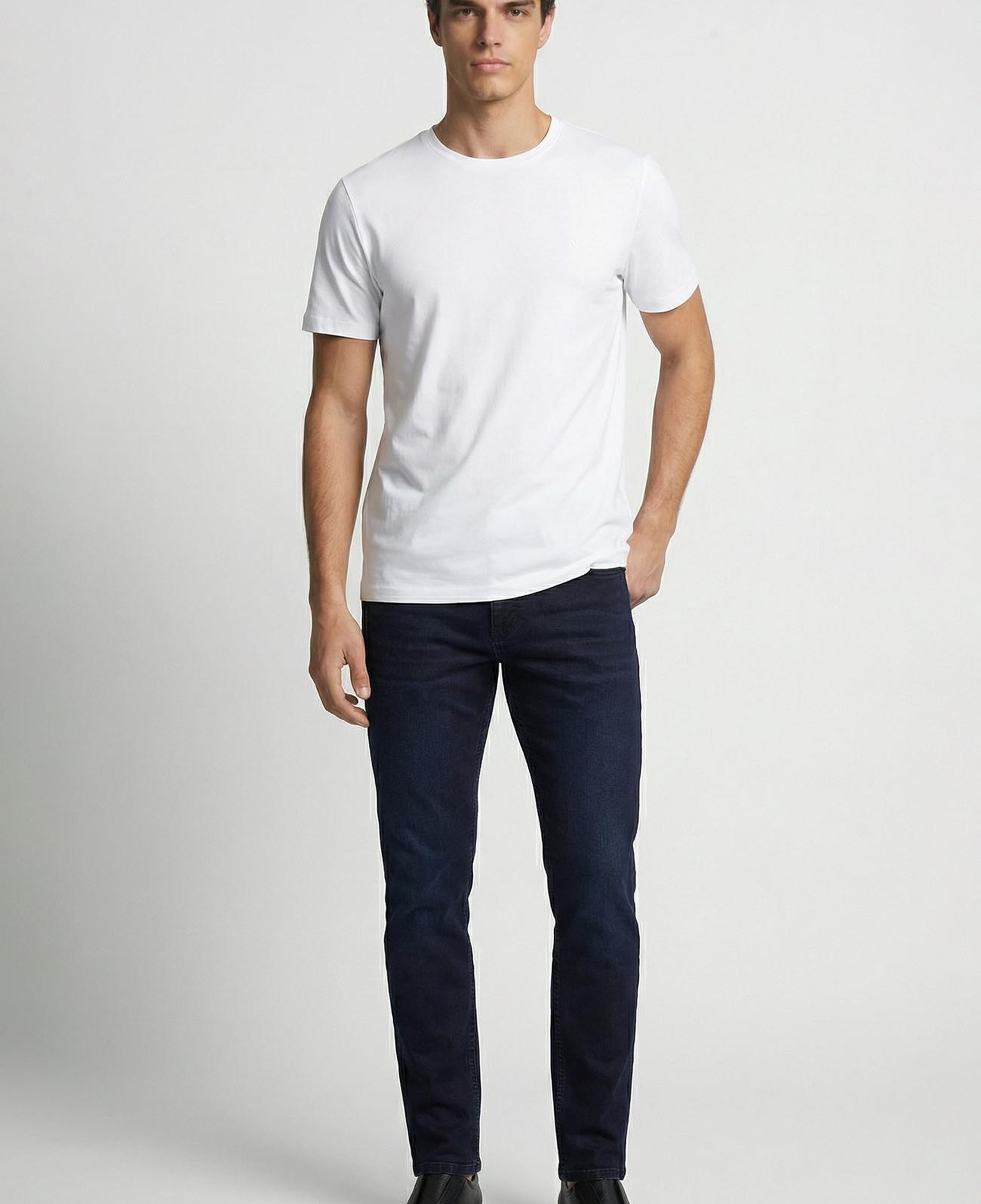 Network Erkek Slim Fit Koyu Lacivert 5 Cep Denim Pantolon