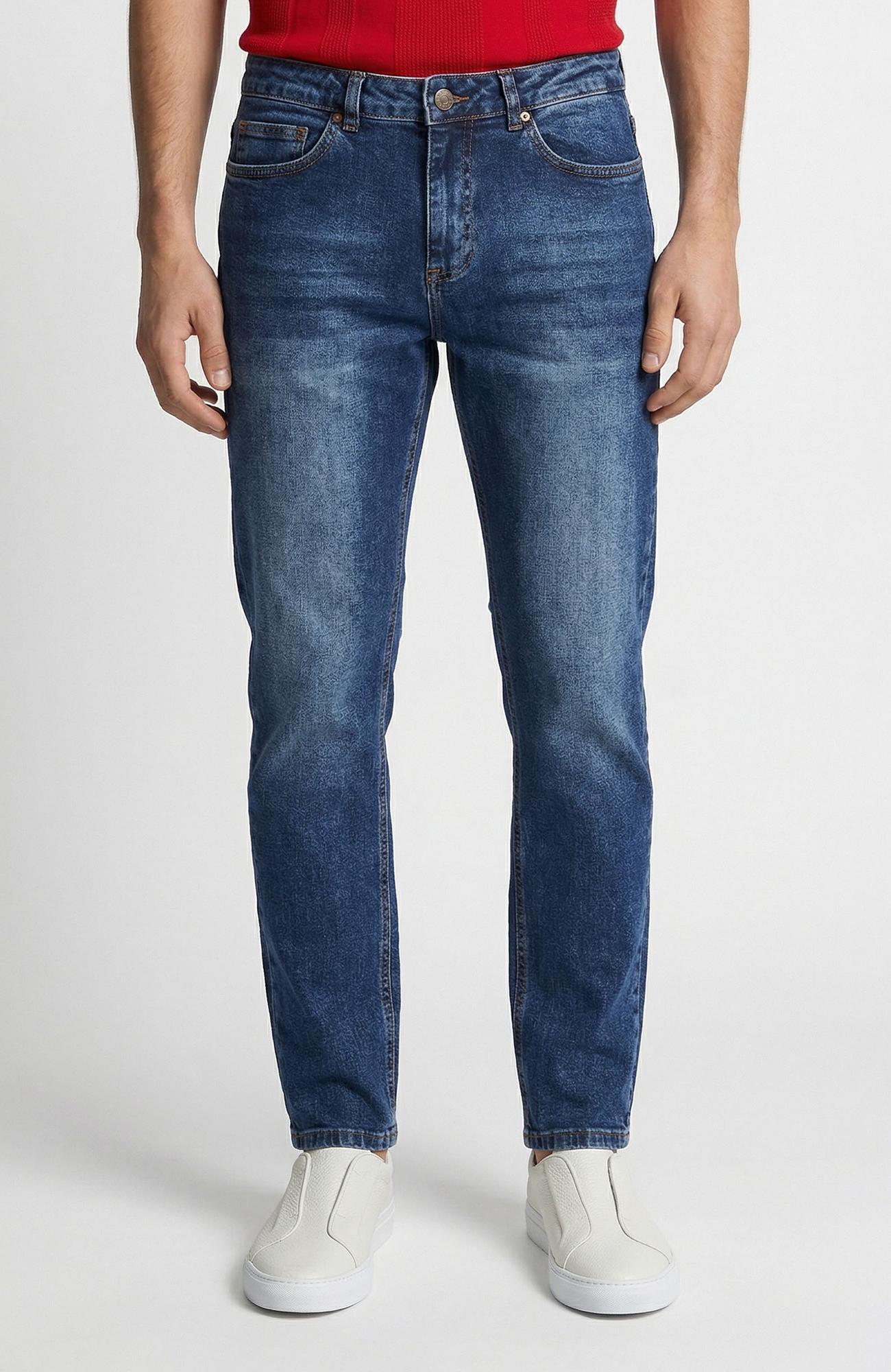 Network Erkek Slim Fit Lacivert 5 Cep Denim Pantolon