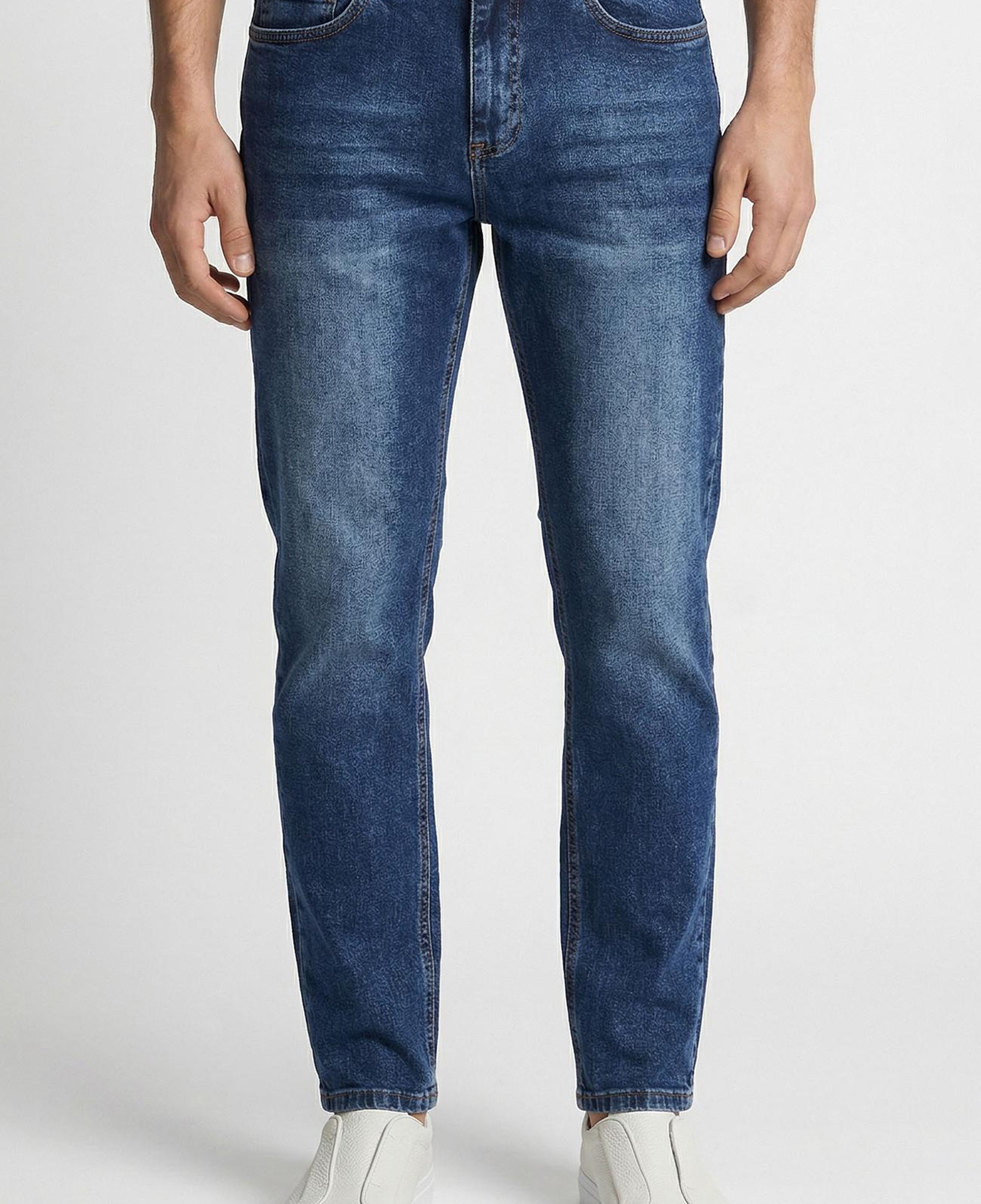 Network Erkek Slim Fit Lacivert 5 Cep Denim Pantolon