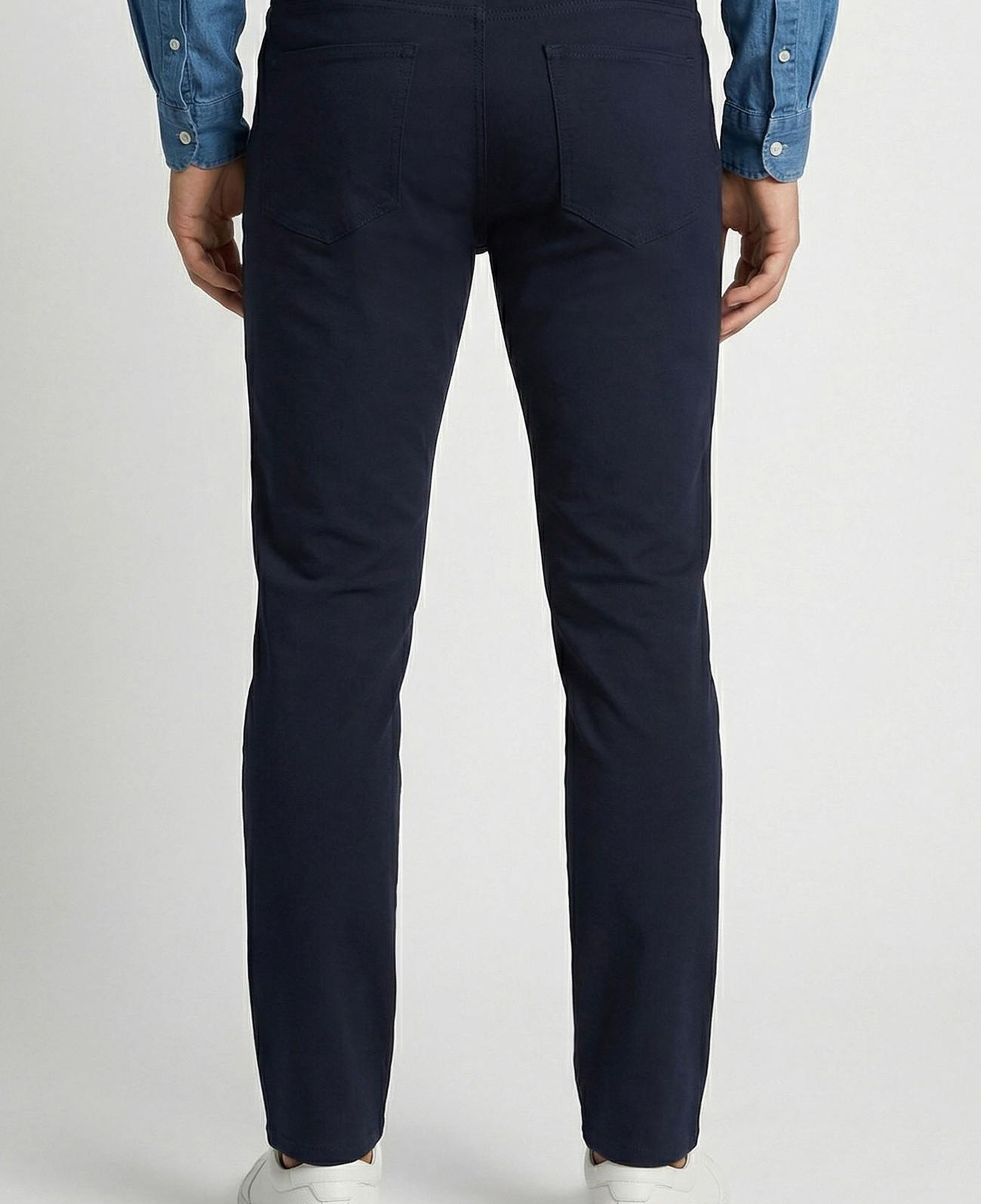 Network Erkek Slim Fit Lacivert 5 Cep Dokuma Casual Pantolon