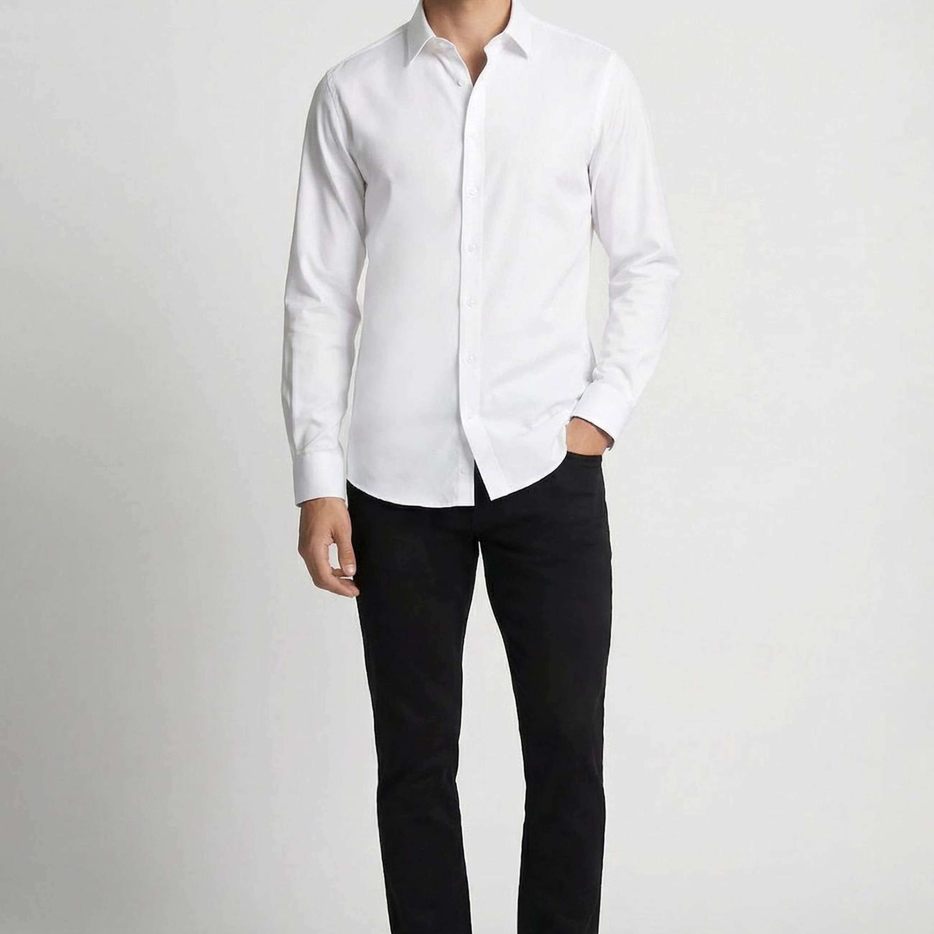Network Erkek Slim Fit Siyah 5 Cep Dokuma Casual Pantolon